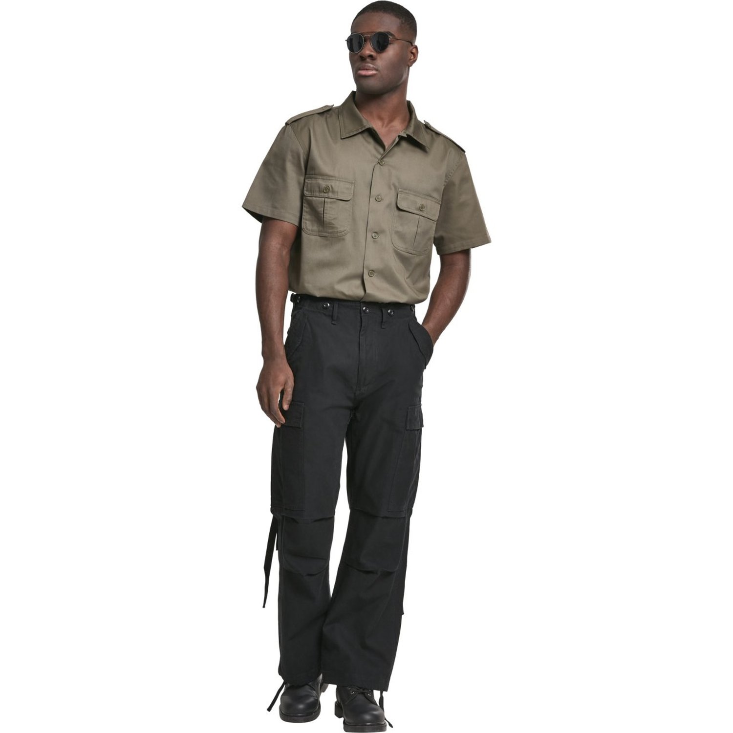 Brandit M65 Vintage Cargo Army Pantalon noir