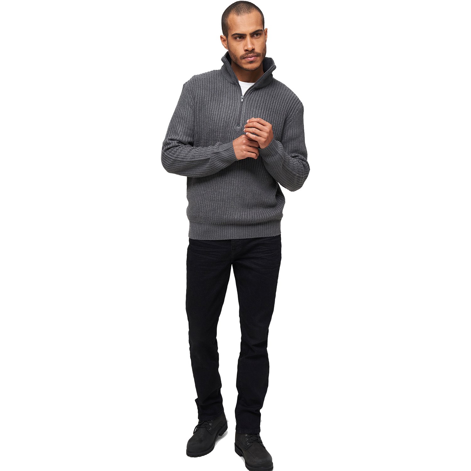 Brandit MILITARY Army Marine Troyer Sweater anthracite