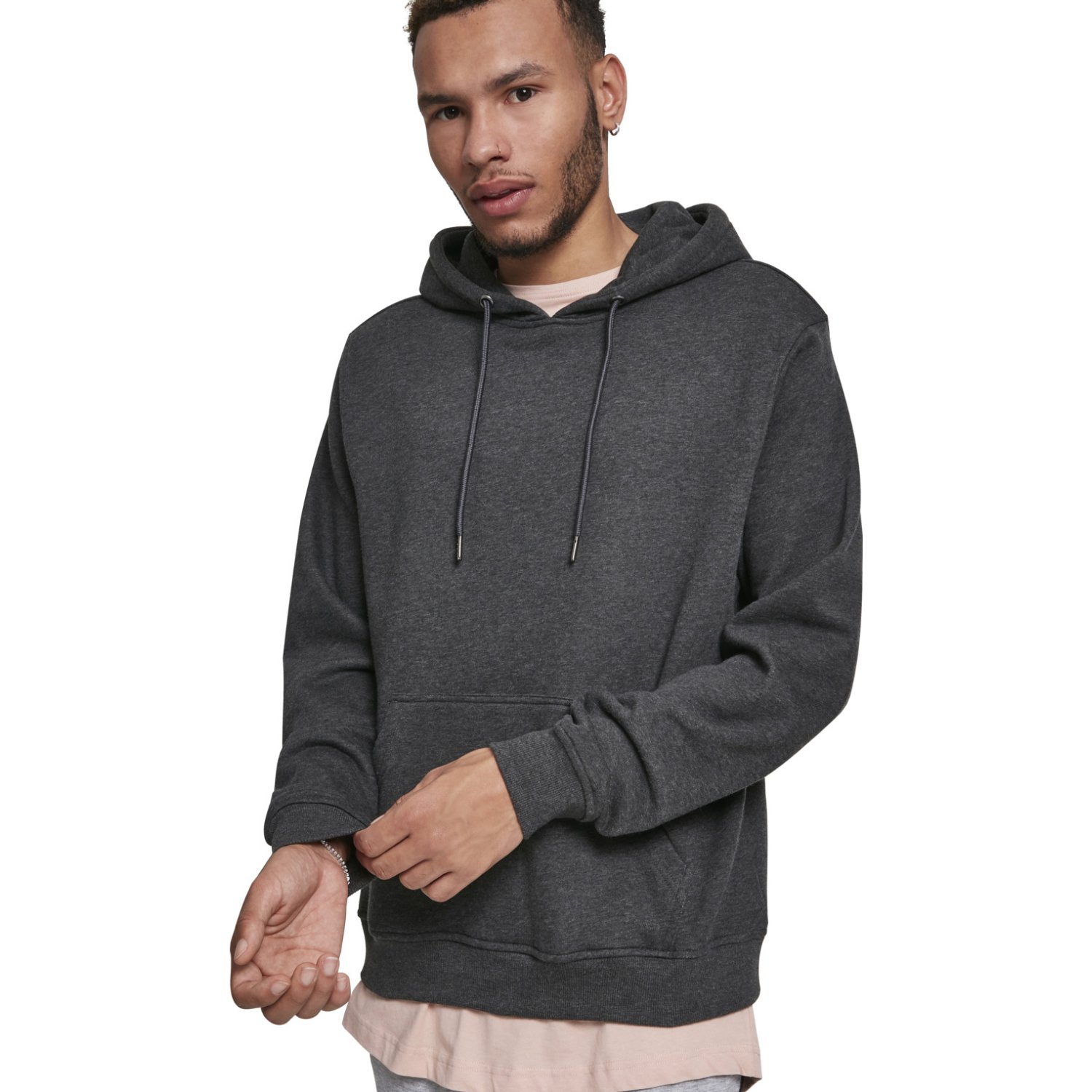 Urban Classics - Basic Terry Hoody charcoal