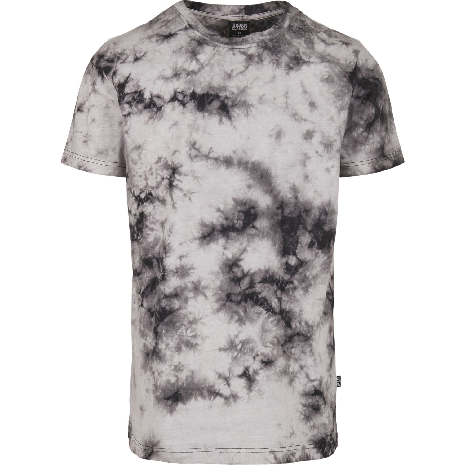 Urban Classics - Tie Dye T-Shirt white / black