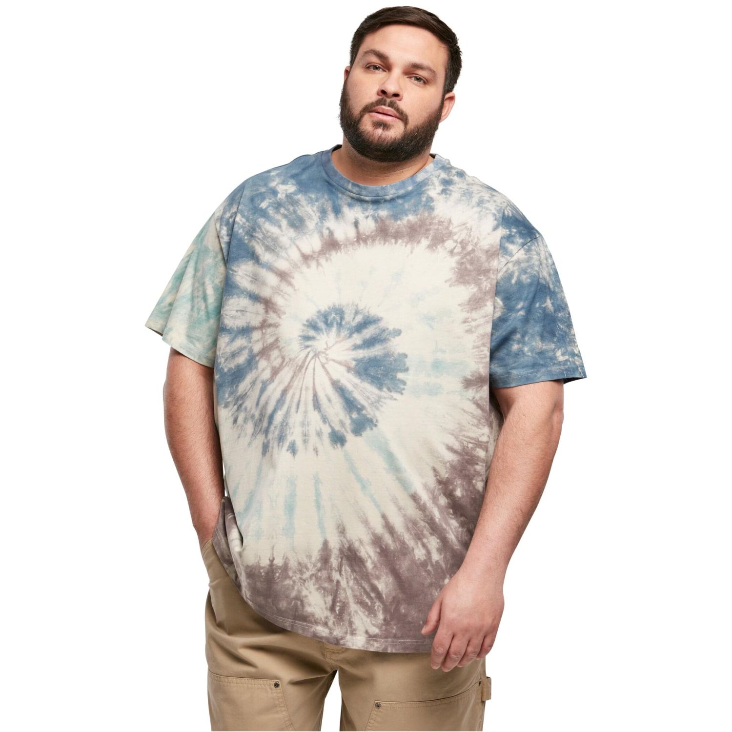 Urban Classics - Oversize Tie Dye Shirt offwhite
