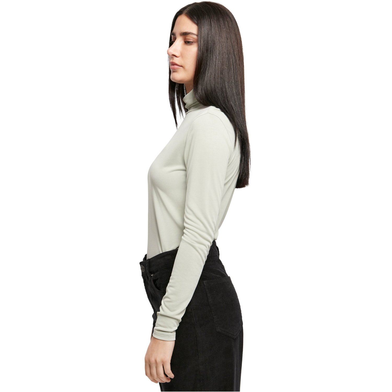 Urban Classics Ladies - Modal Turtleneck Longsleeve
