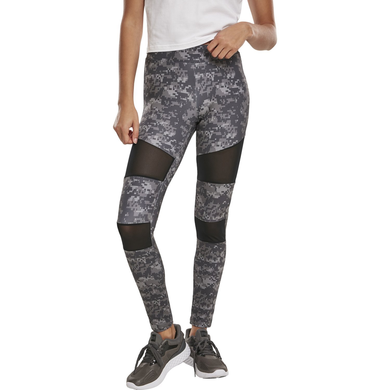 Urban Classics Ladies - TECH MESH Leggings digital dark camo