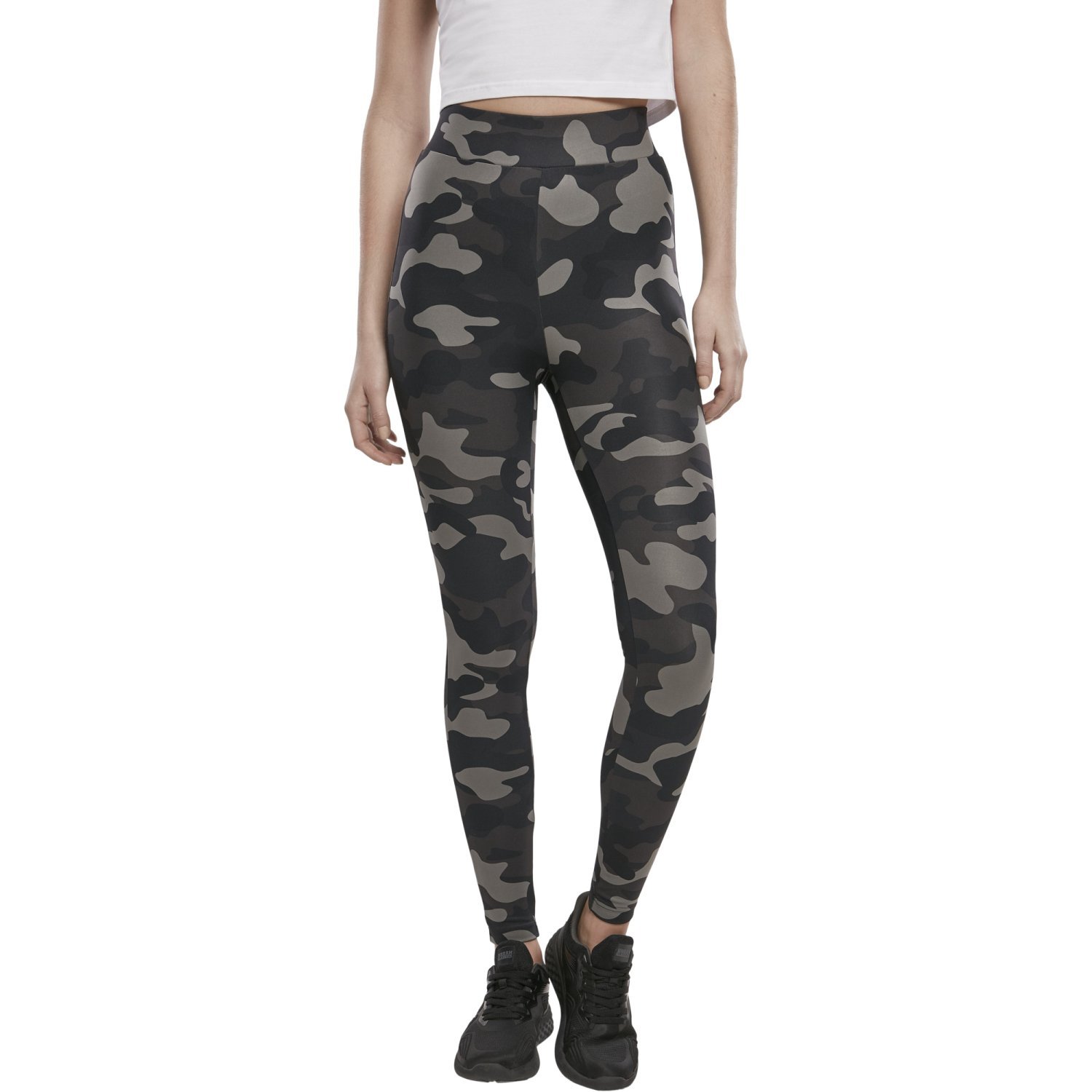 Urban Classics Ladies - High Waist Tech Leggings camo
