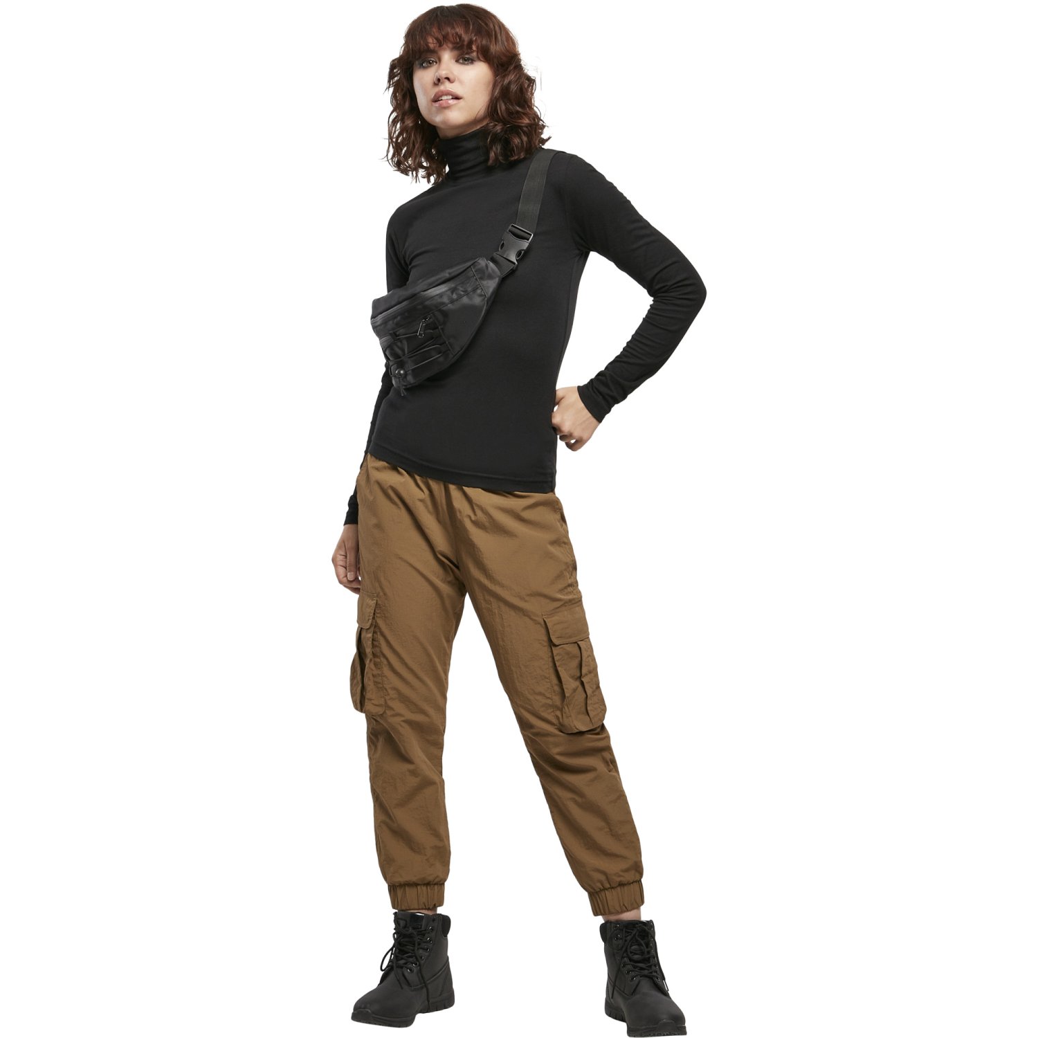 Urban Classics Ladies - Turtleneck Longsleeve noir