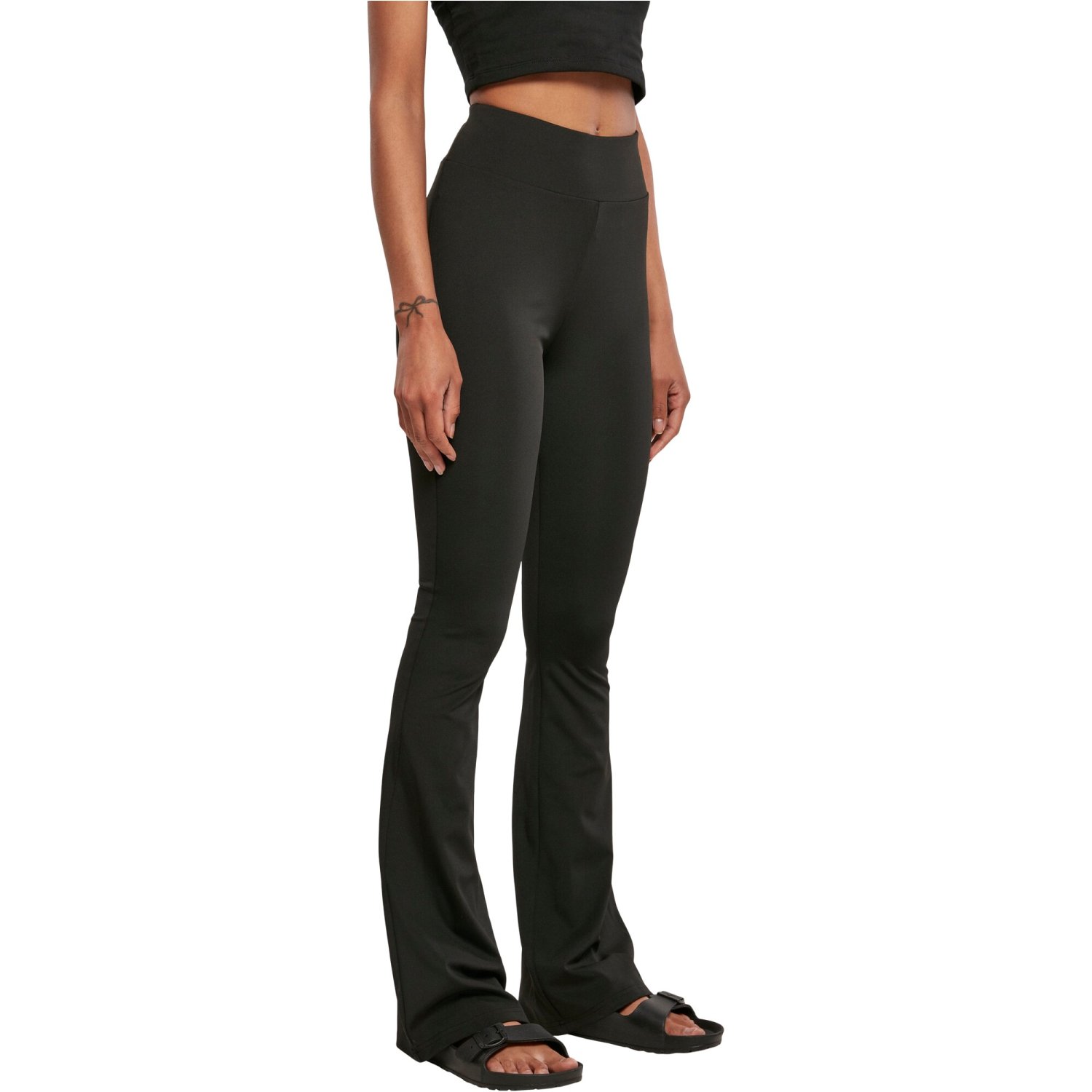 Urban Classics Ladies - Recycled High Waist Flared Leggings