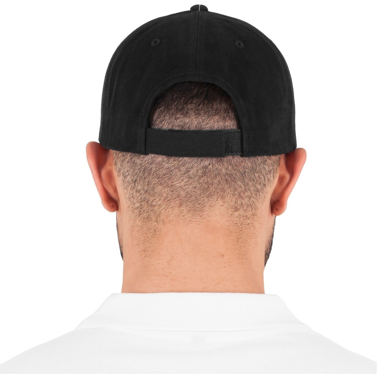 Flexfit Brushed Cotton Twill Mid-Profile Cap - noir