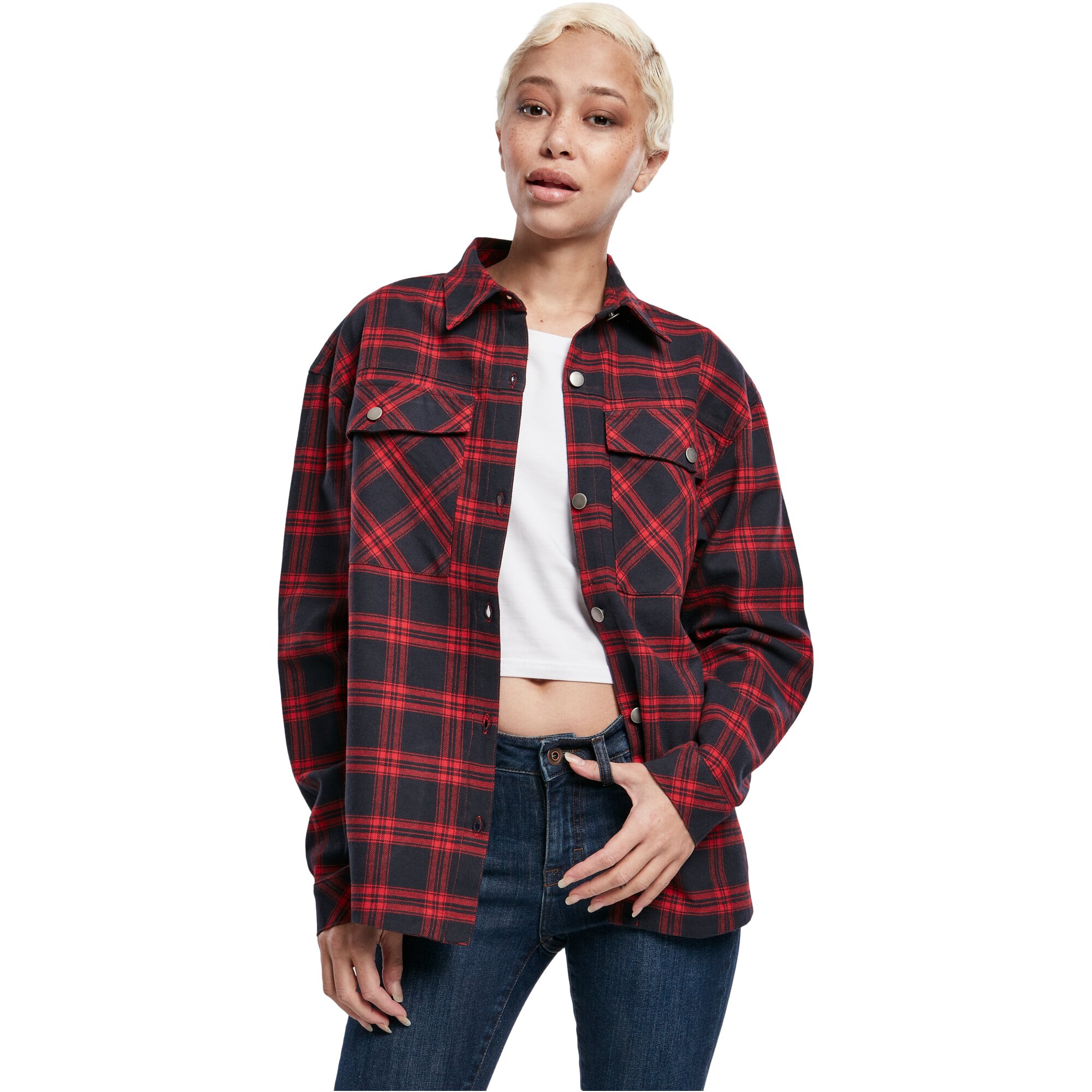 Urban Classics Femme - FLANELL Oversized Shirt