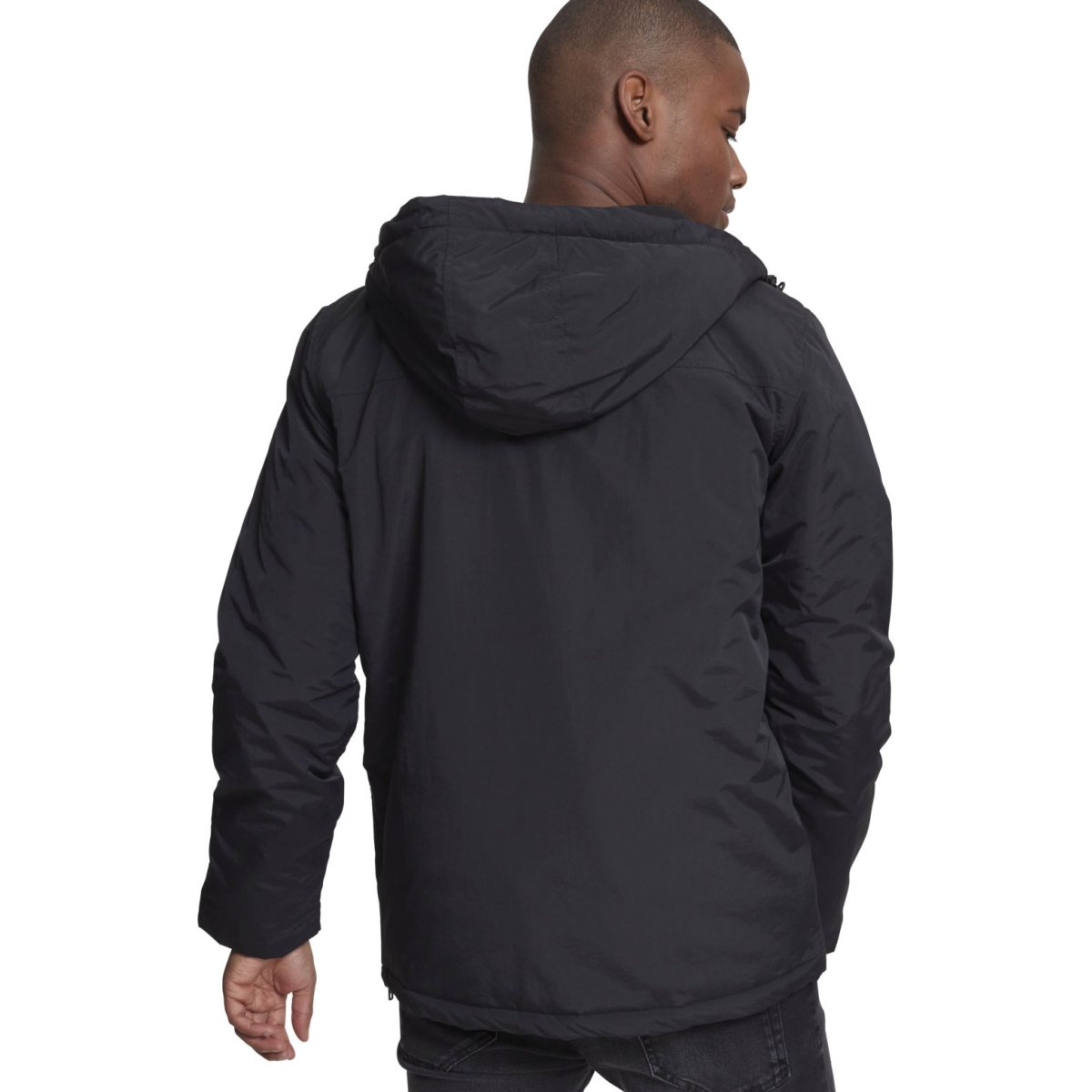 Urban Classics - PADDED PULL OVER Winterjacket black