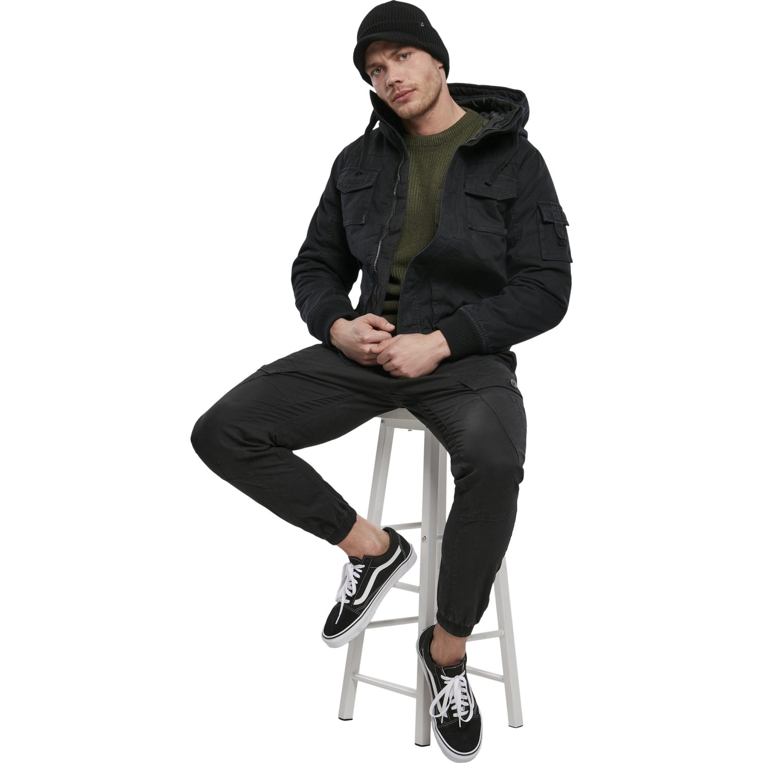 Brandit - BRONX Vintage Winter Jacket noir