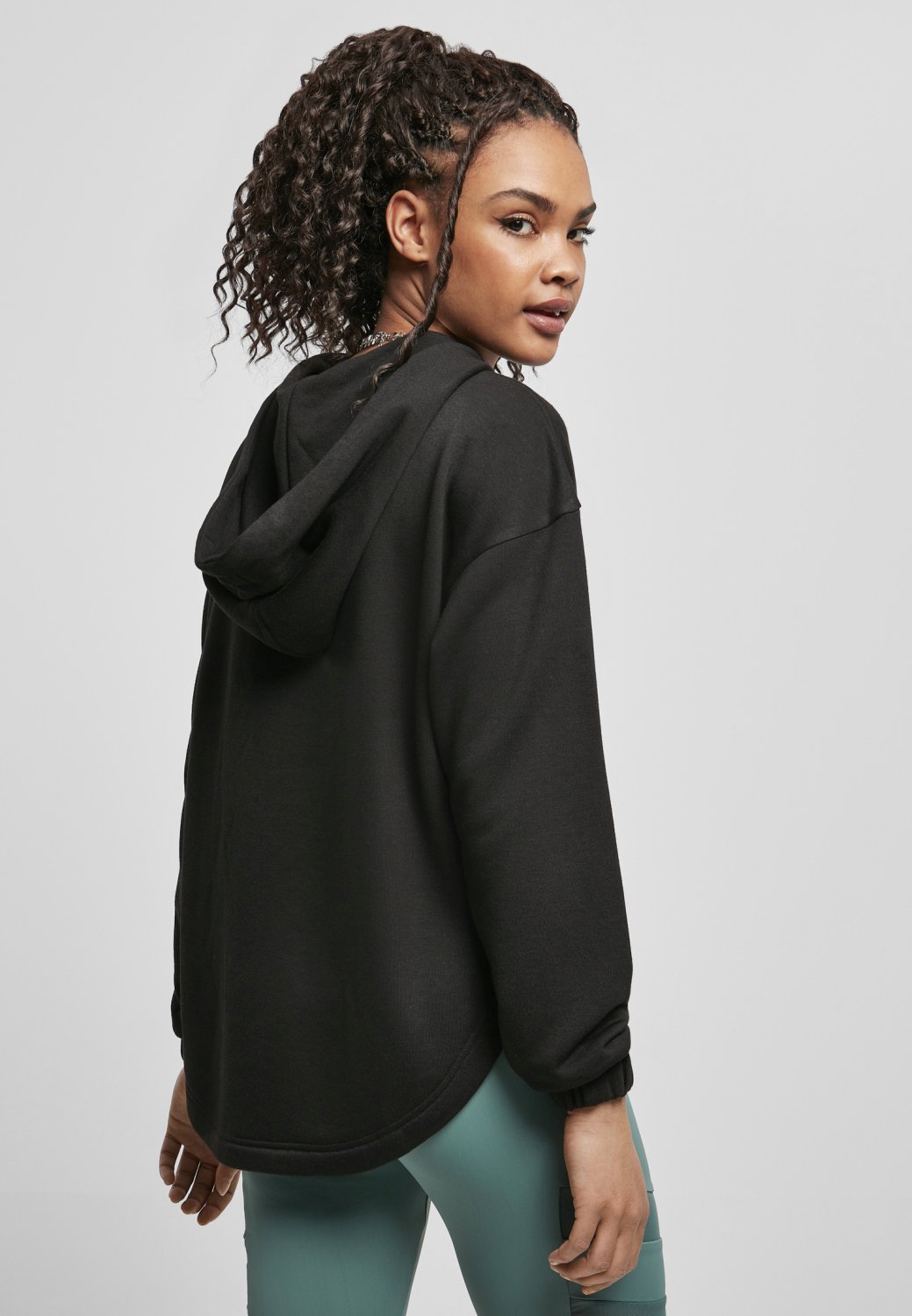 Urban Classics Ladies - Oversized Modal Terry Hoody noir