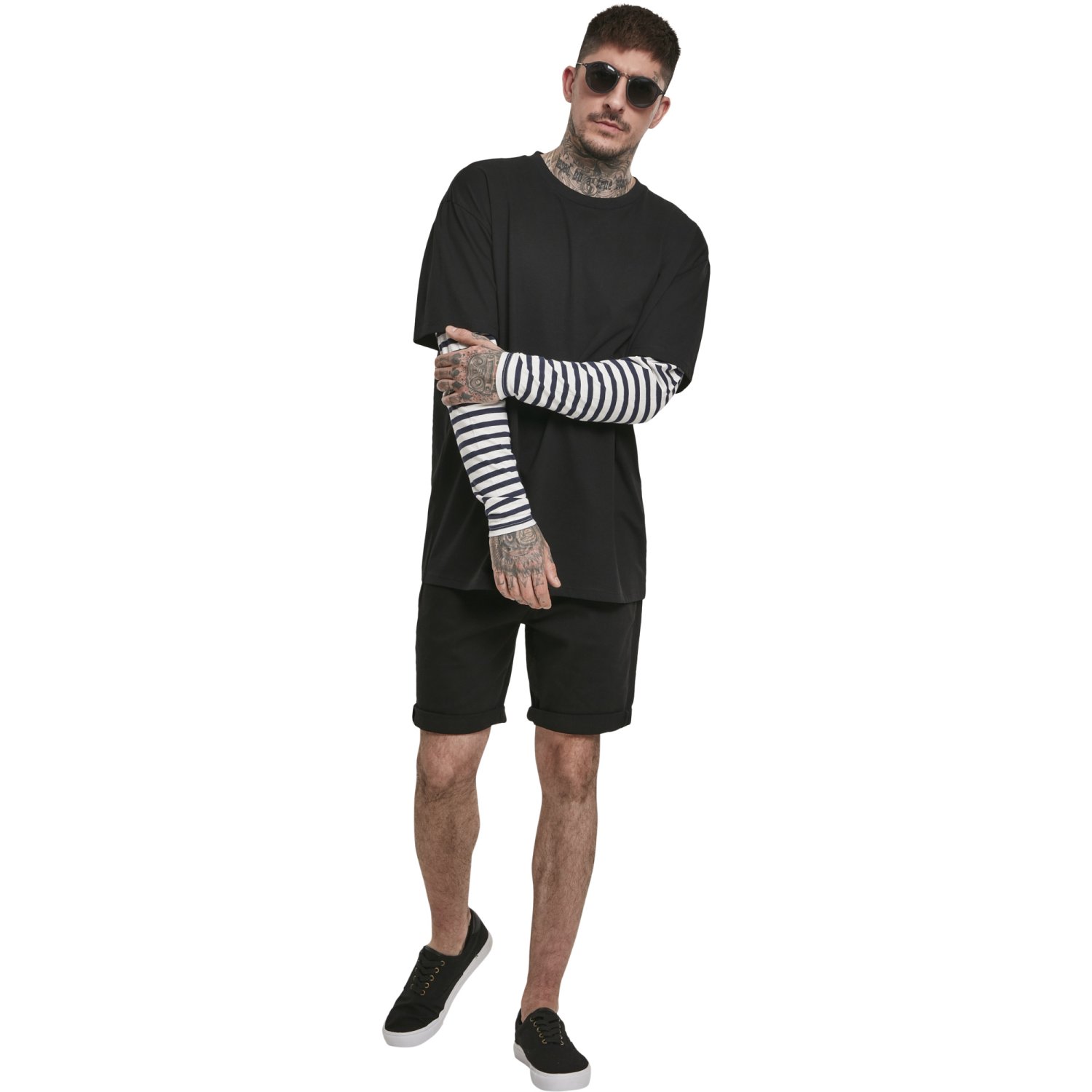 Urban Classics - Oversized Double Layer Longsleeve black