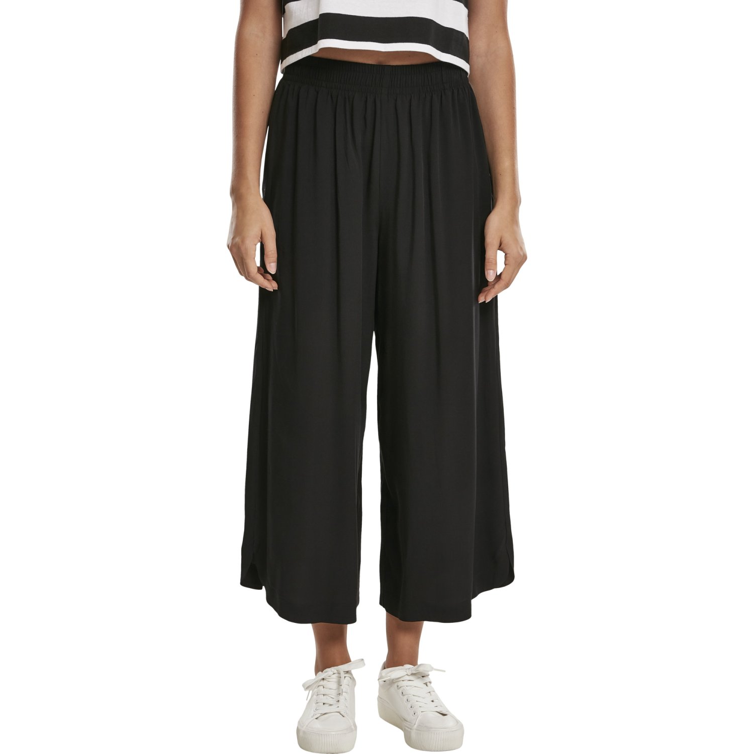 Urban Classics Ladies - Wide Culotte Pantalon noir