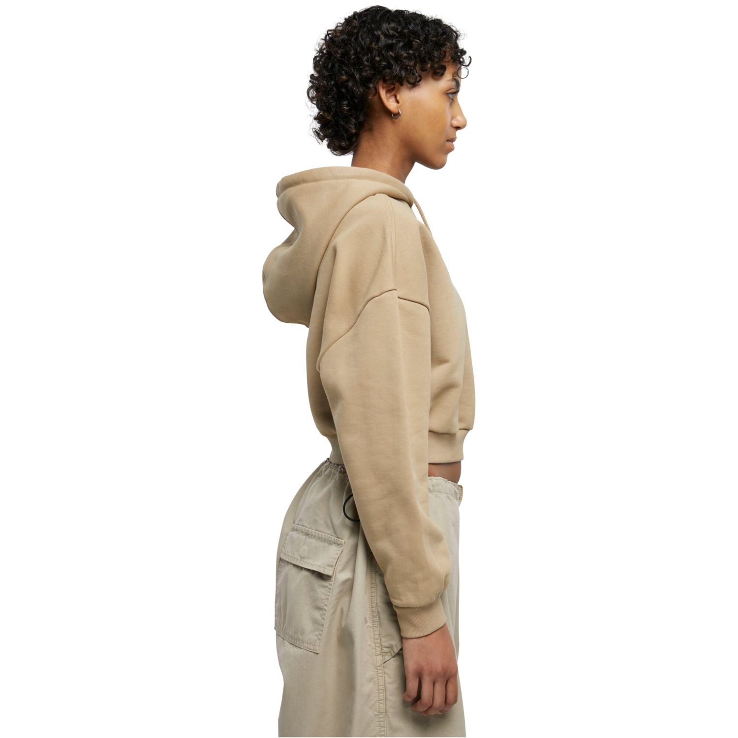 Urban Classics Ladies - Oversized Cropped Heavy Hoody