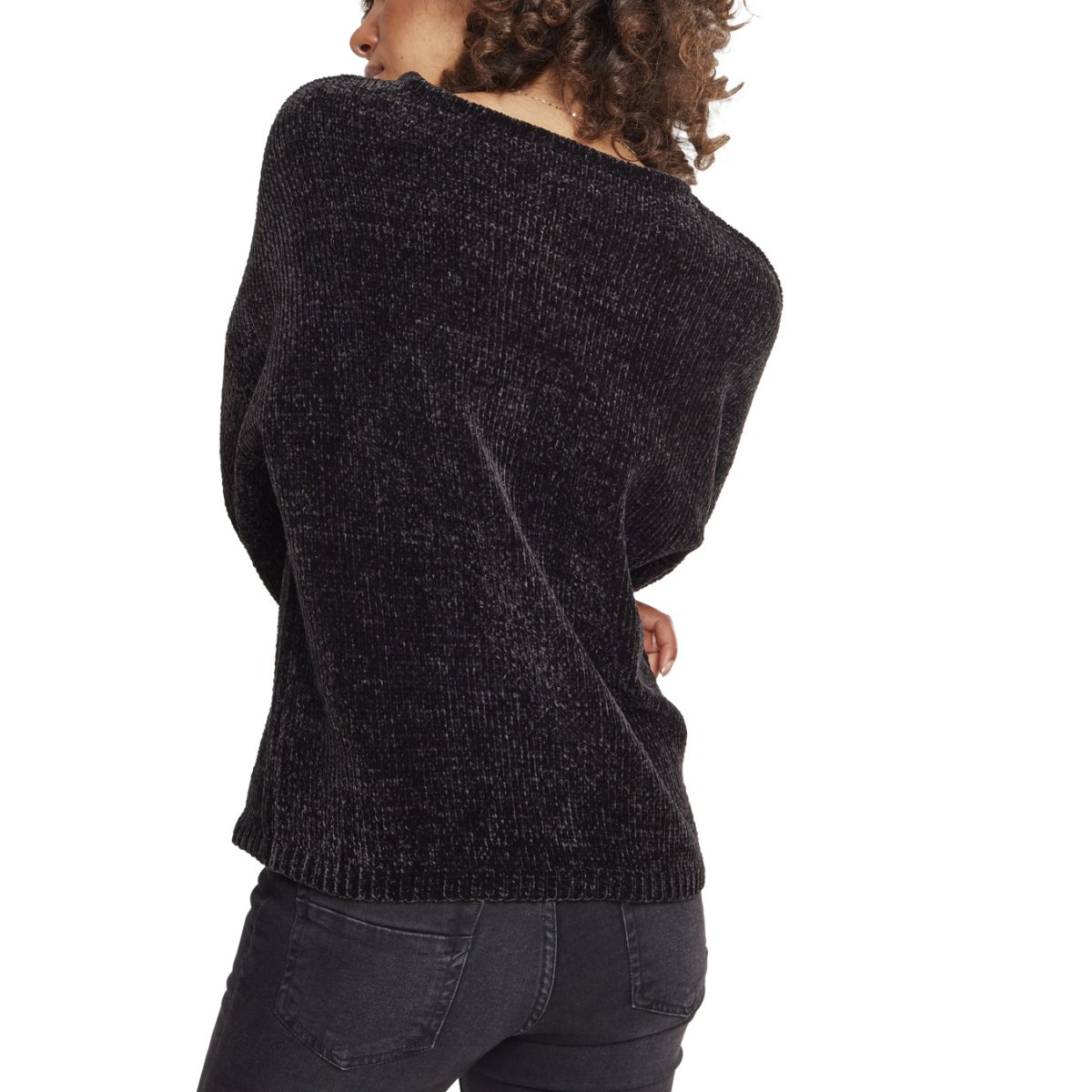 Urban Classics Ladies - Oversize Chenille Sweater noir