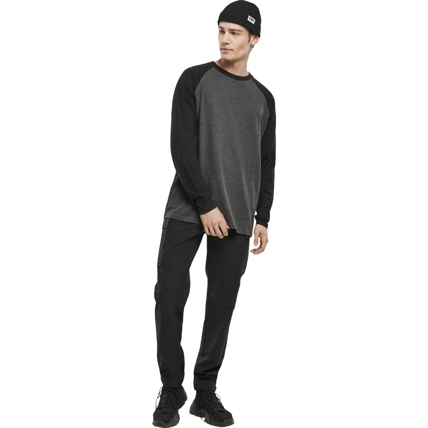 Urban Classics - RAGLAN Longsleeve charcoal