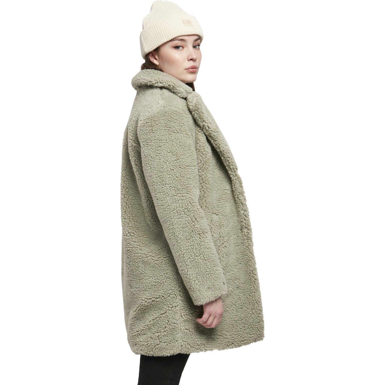 Urban Classics Ladies - OVERSIZED SHERPA Coat salvia