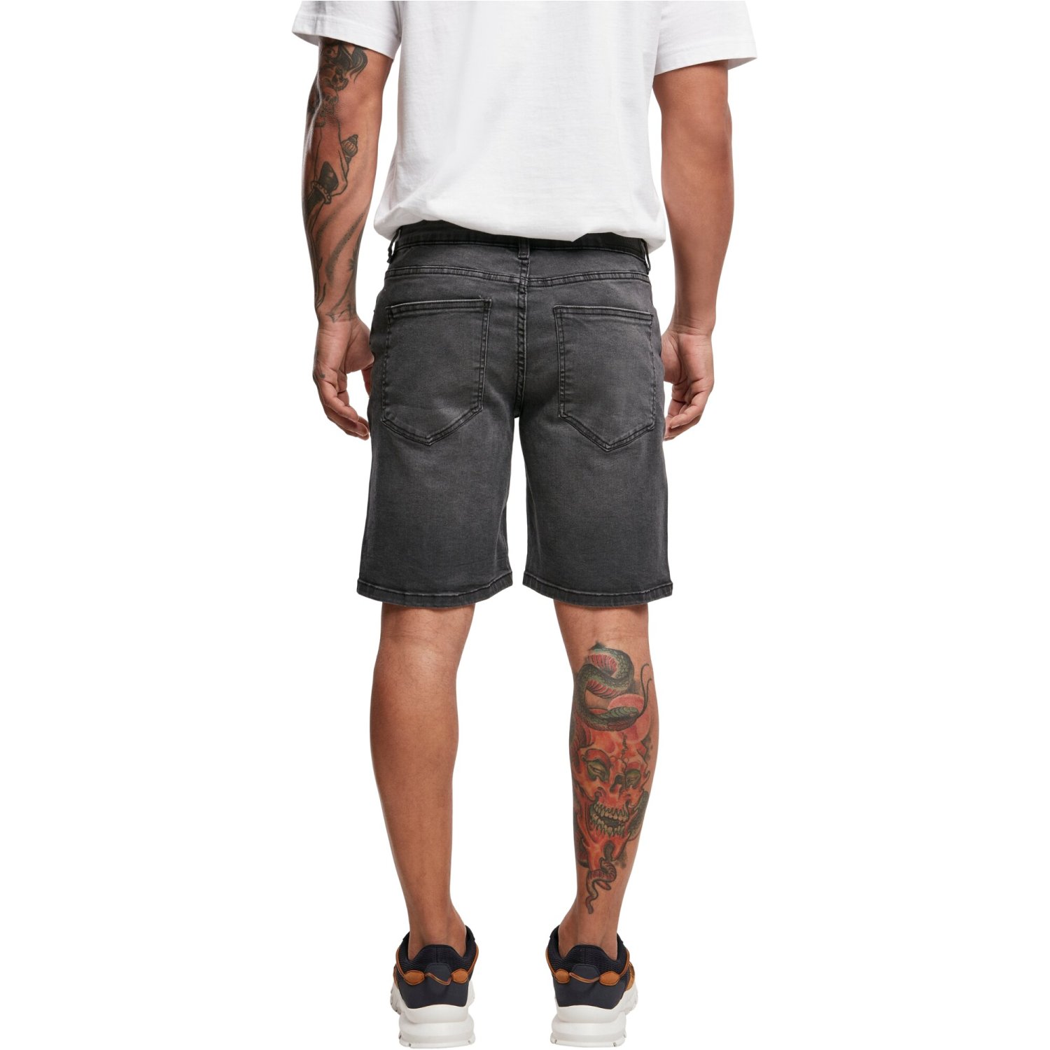 Urban Classics - Relaxed Fit Denim Jeans Shorts black washed
