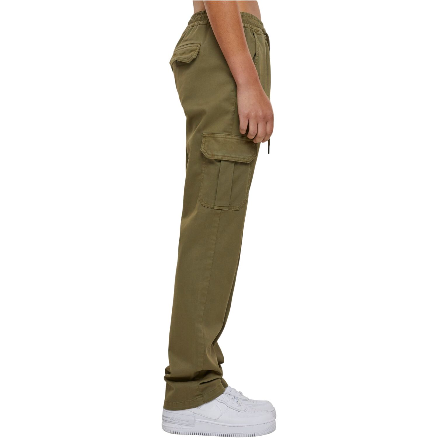 Urban Classics Ladies - High Waist Twill Cargo Hose