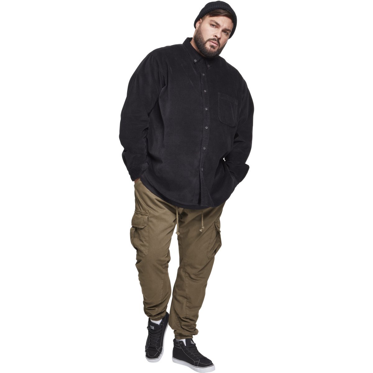 Urban Classics - Corduroy Shirt black