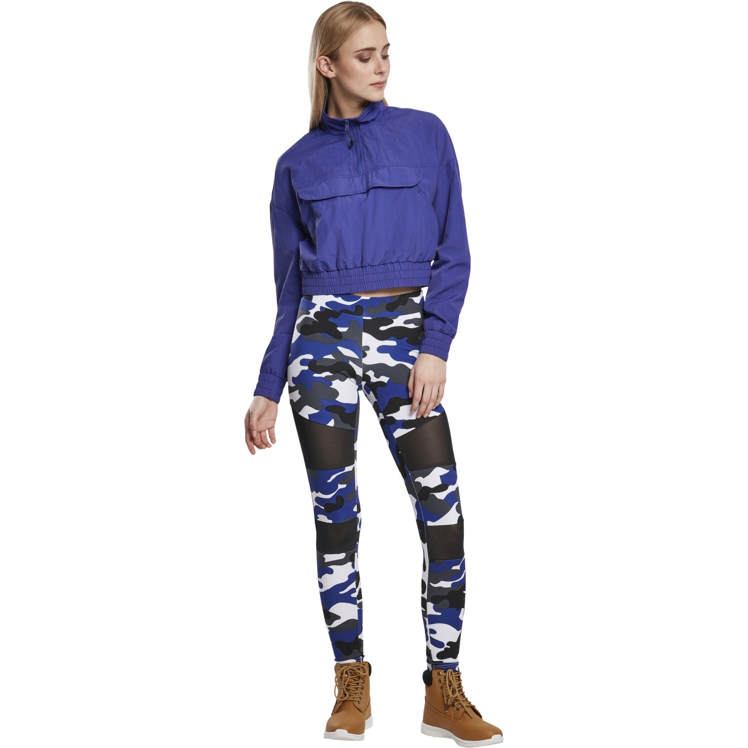 Urban Classics Ladies - Crinkle Pull Over Windbreaker Jacke