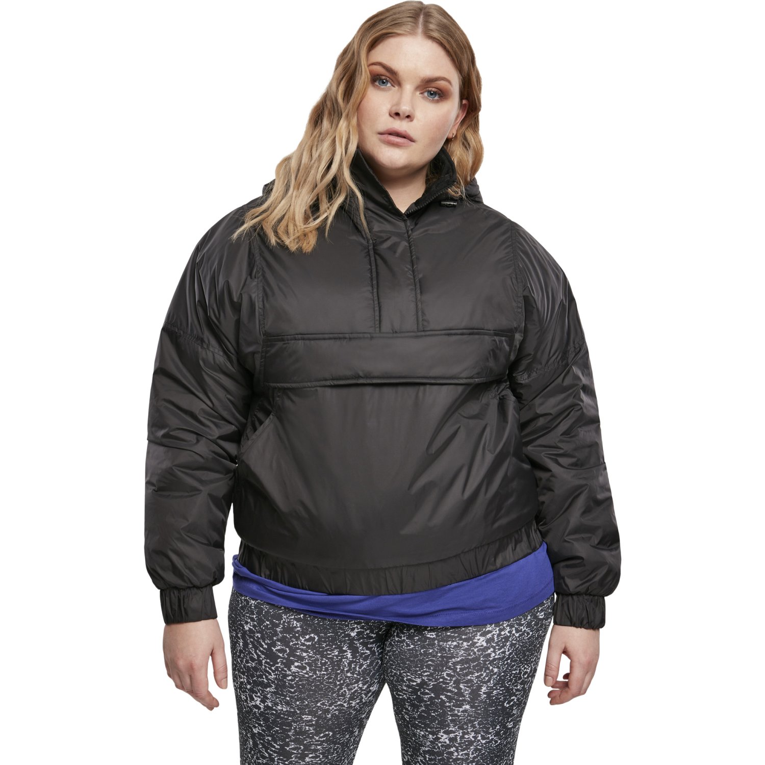 Urban Classics Ladies - Panel Padded Pull Over Jacket