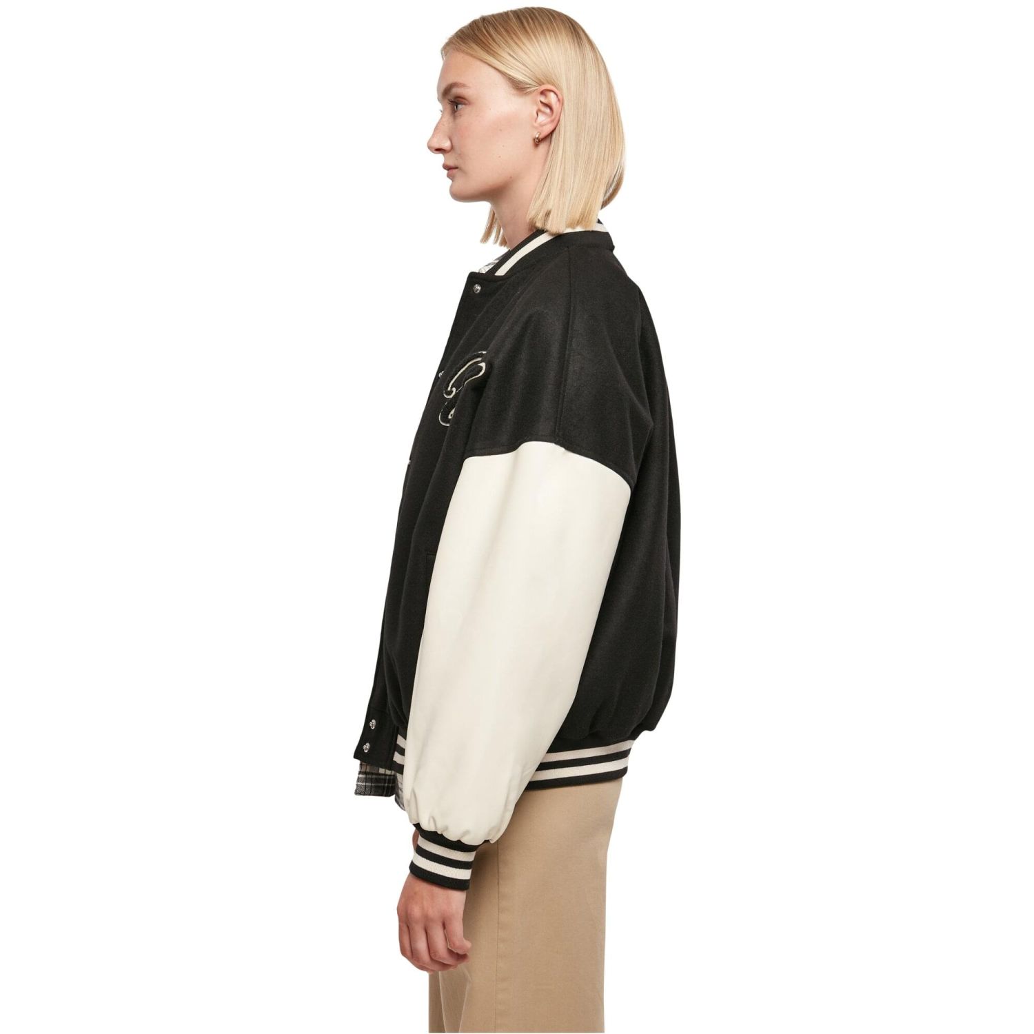 Urban Classics Ladies - Oversized College Veste noir