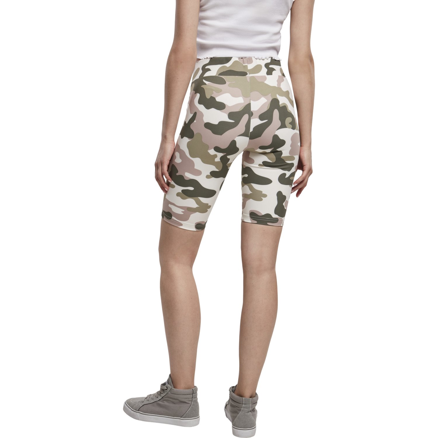 Urban Classics Ladies - High Waist Tech Cycle Stretch Shorts