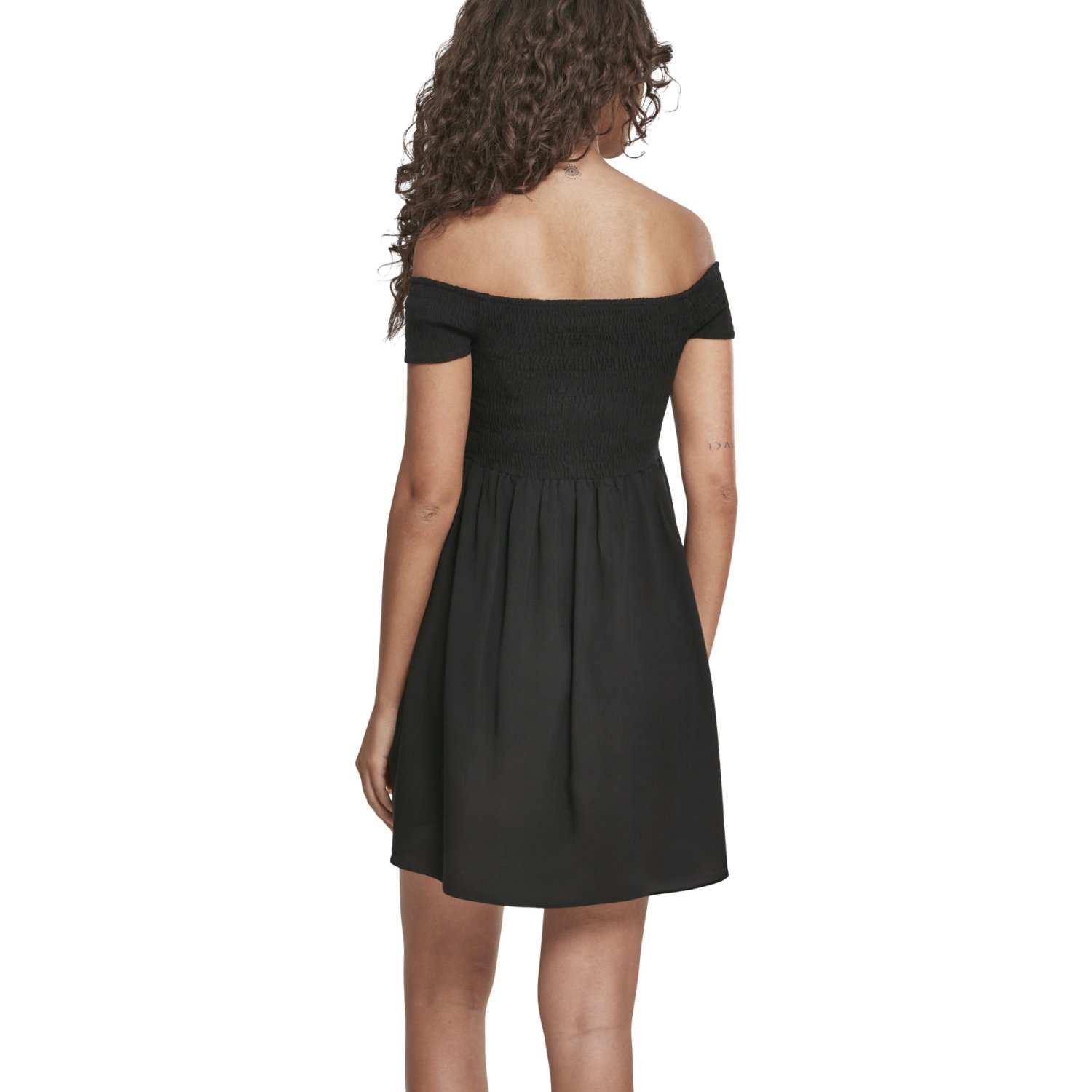 Urban Classics Ladies - Smoked Off Shoulder Summer Dress