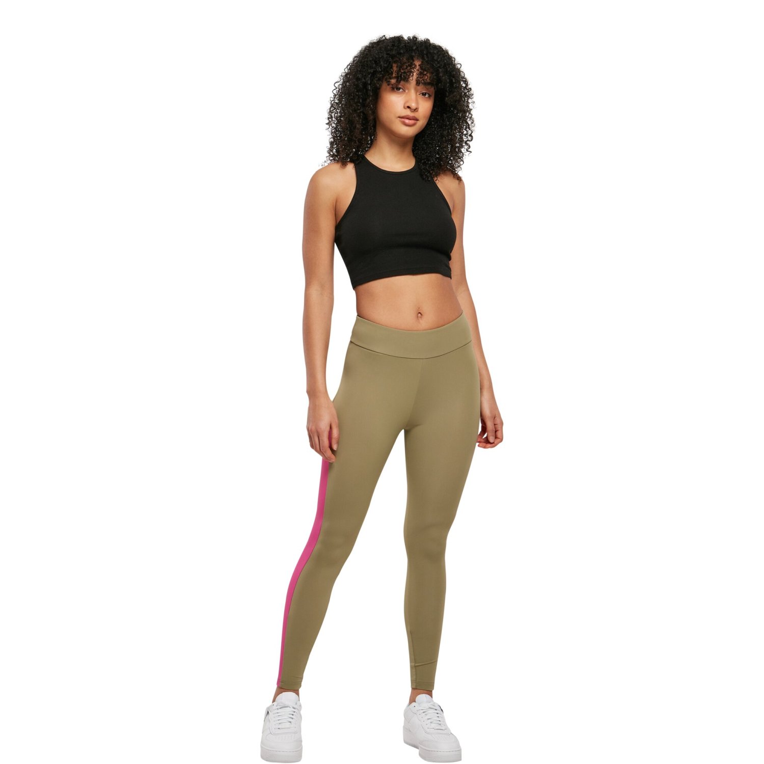 Urban Classics Ladies - Color Block Leggings khaki