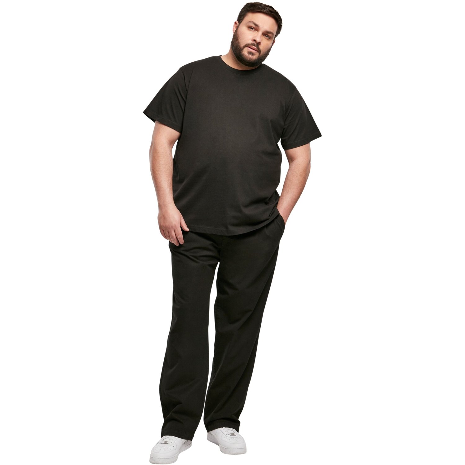 Urban Classics - Straight-Fit Slit Pants black