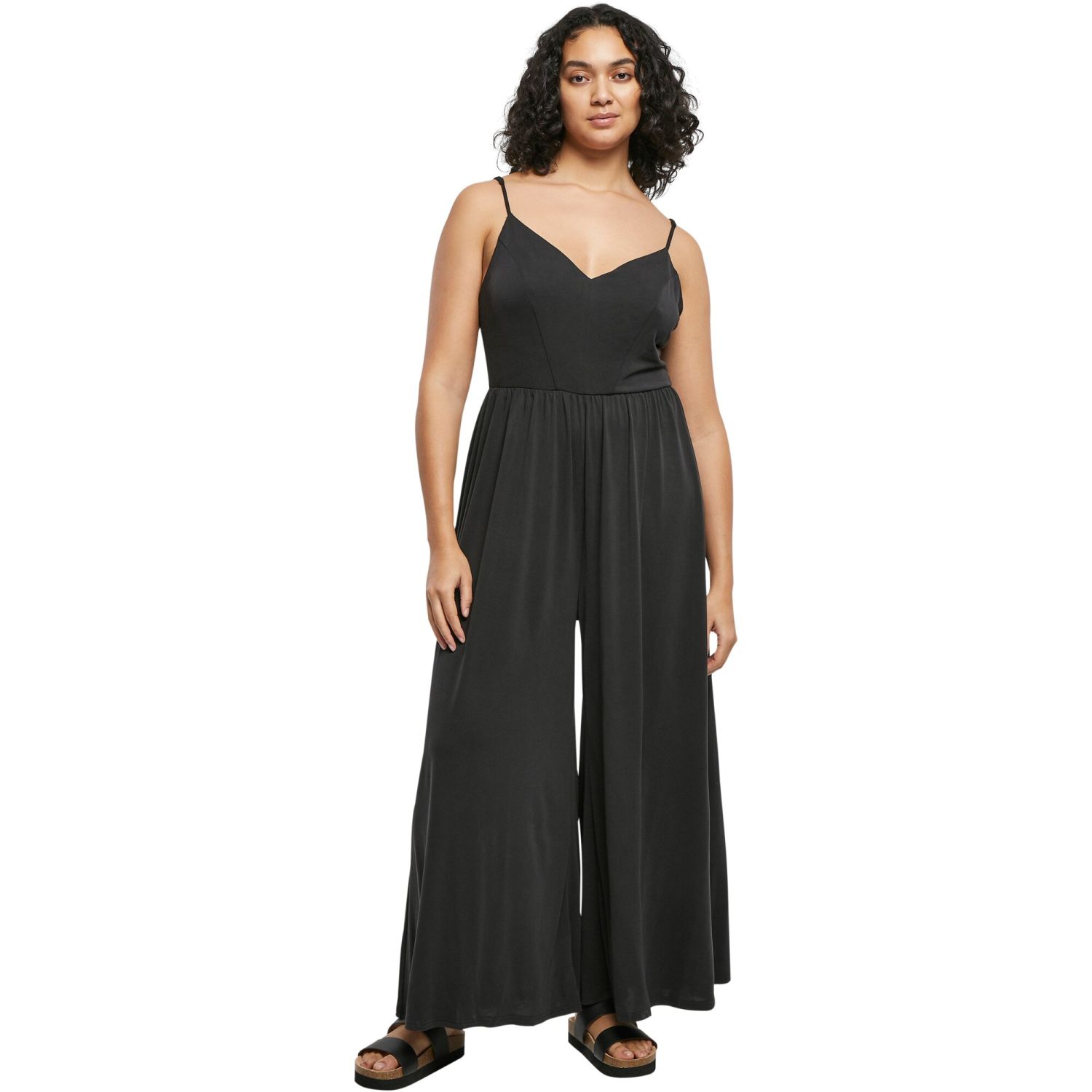 Urban Classics Ladies - MODAL Spaghetti Jumpsuit black