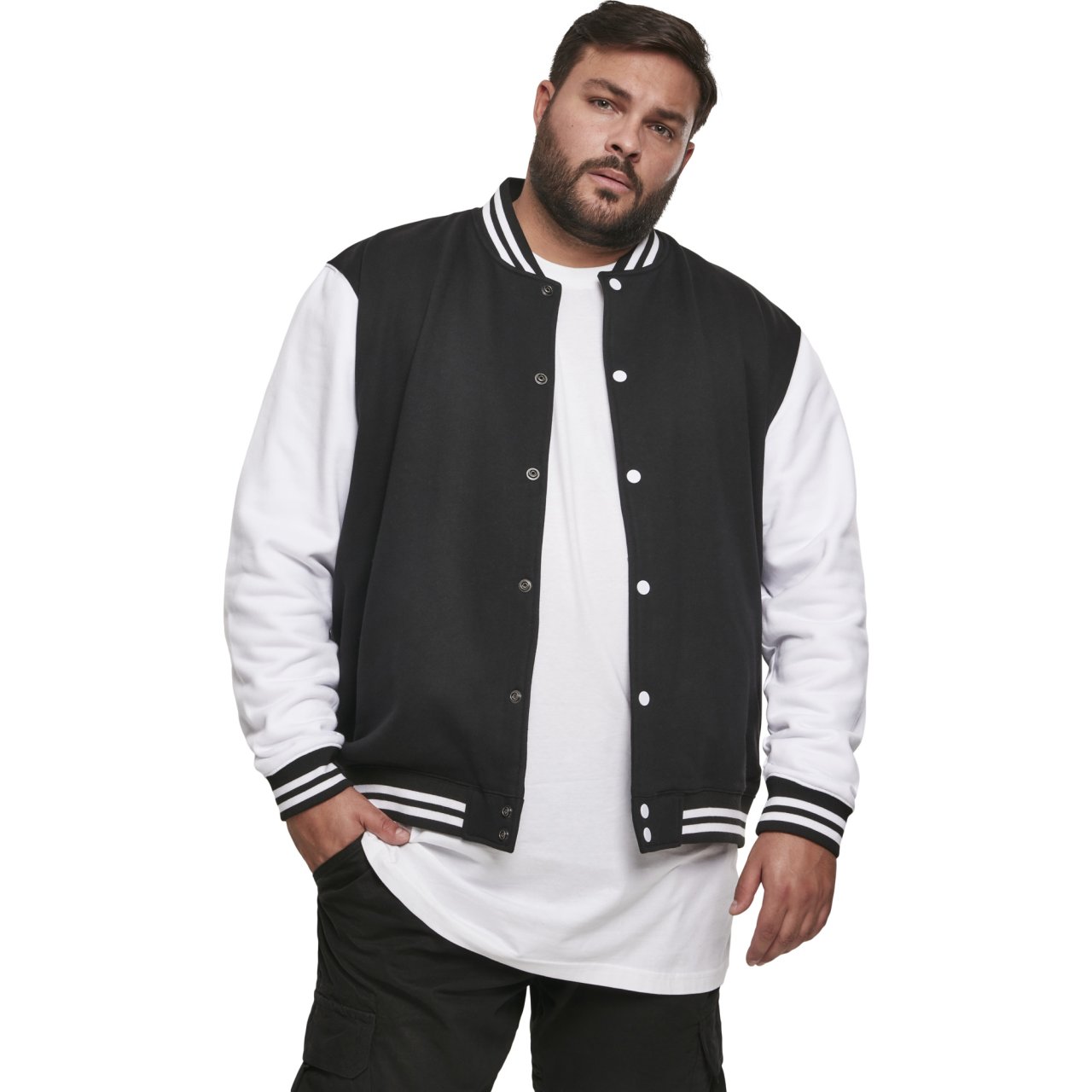 Urban Classics - College Baseball Freizeit Sweat Jacke