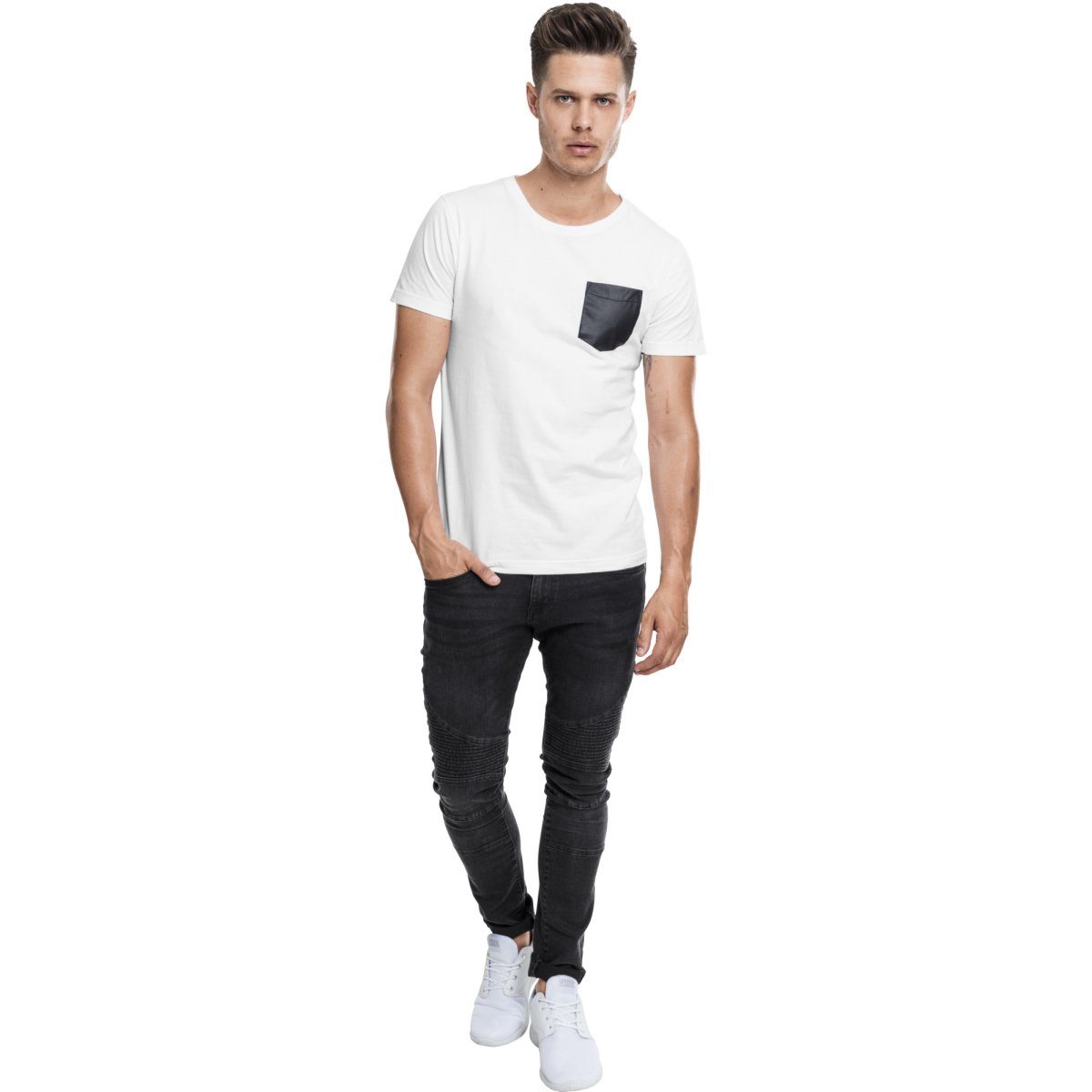 Urban Classics - SLUB POCKET Shirt white