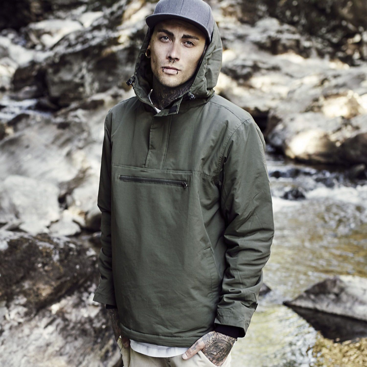 Urban Classics - PADDED Pull-Over Winterjacket Windbreaker