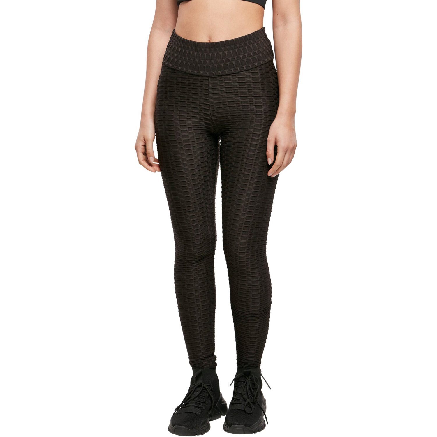 Urban Classics Ladies - High Waist Honeycomb Leggings
