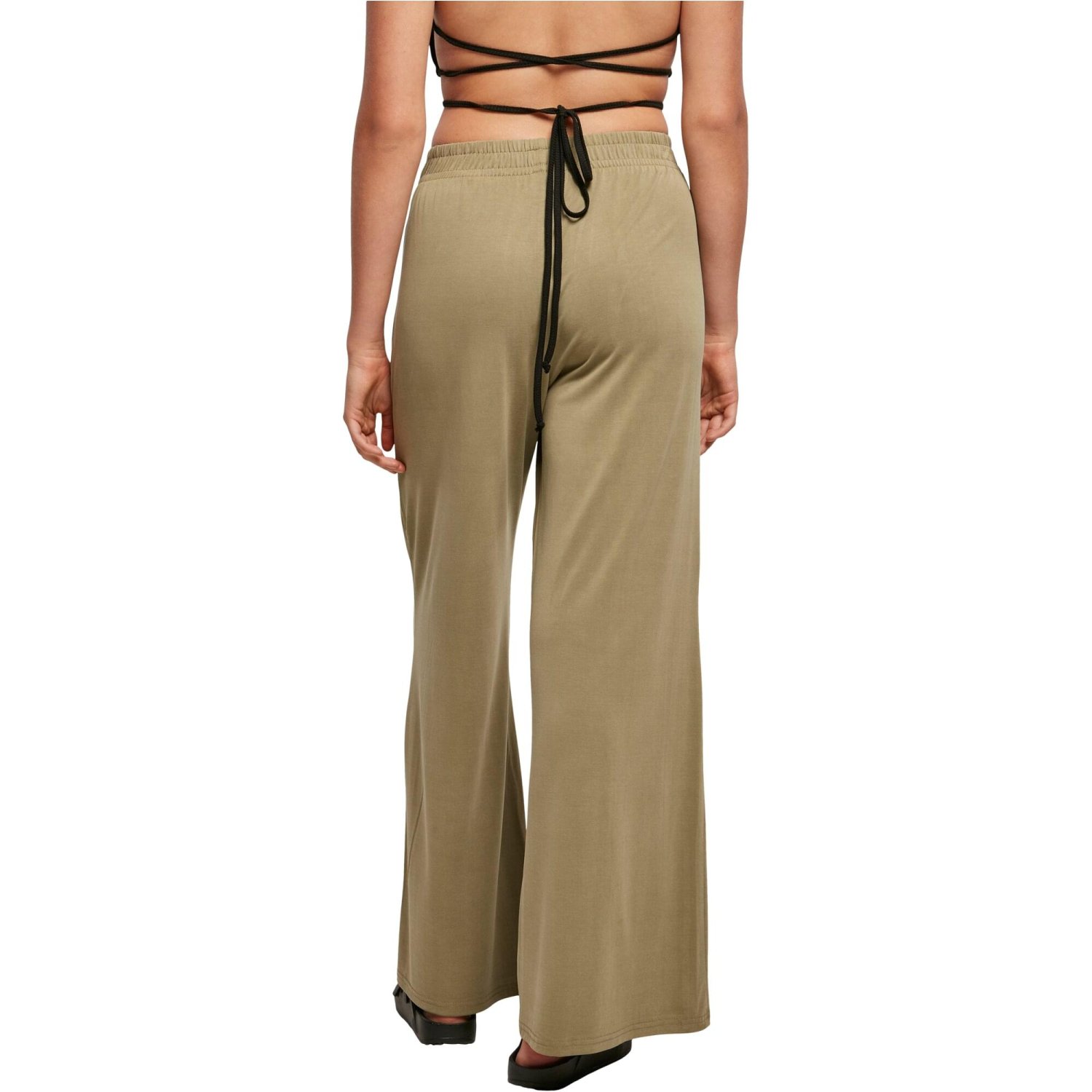 Urban Classics Ladies - Modal Wide Leg Pantalon khaki