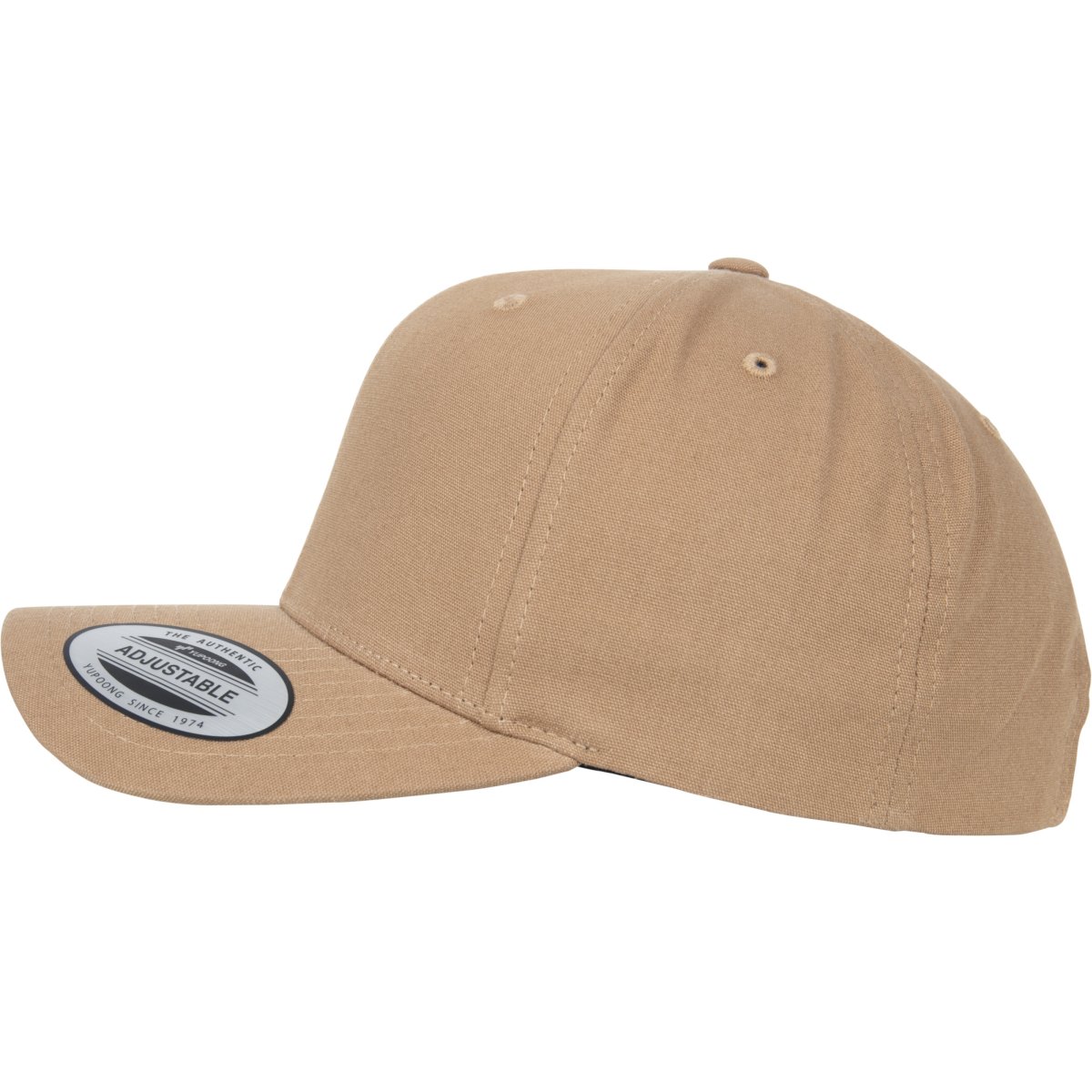 Flexfit 6-Panel Curved Metal Strapback Cap - beige