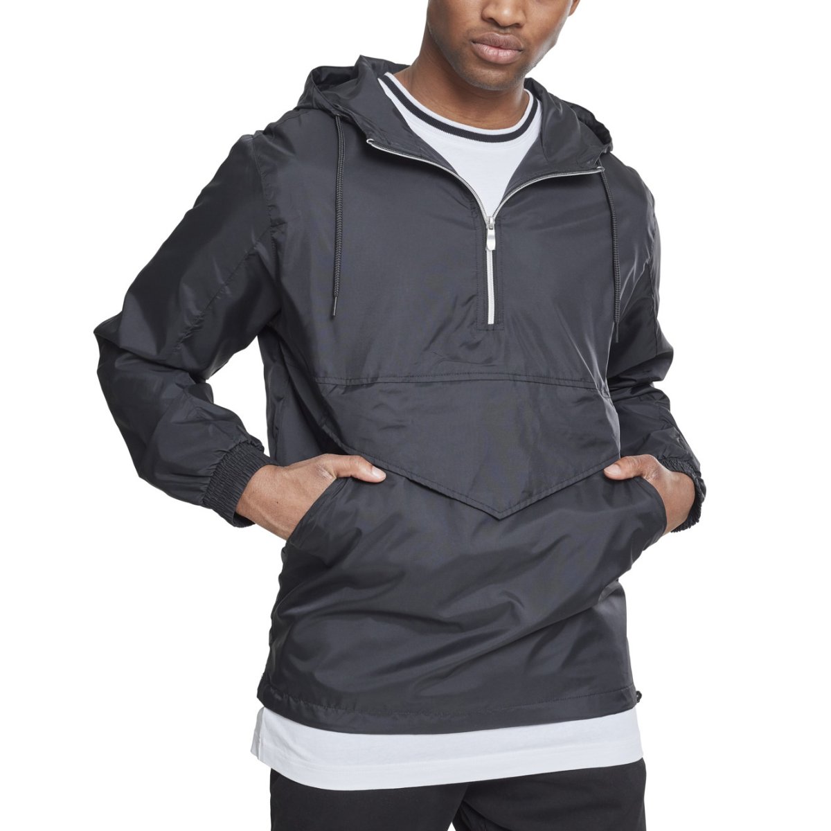 Urban Classics - PULL OVER Windbreaker black