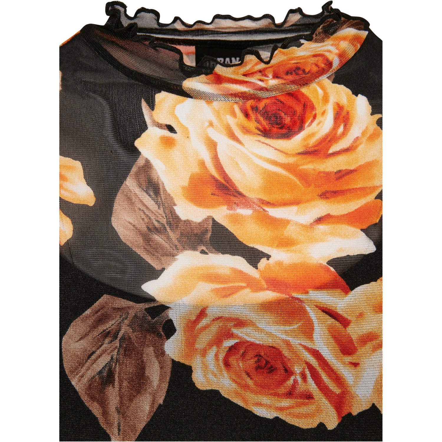Urban Classics Ladies - Mesh Double Layer Dress mangorose