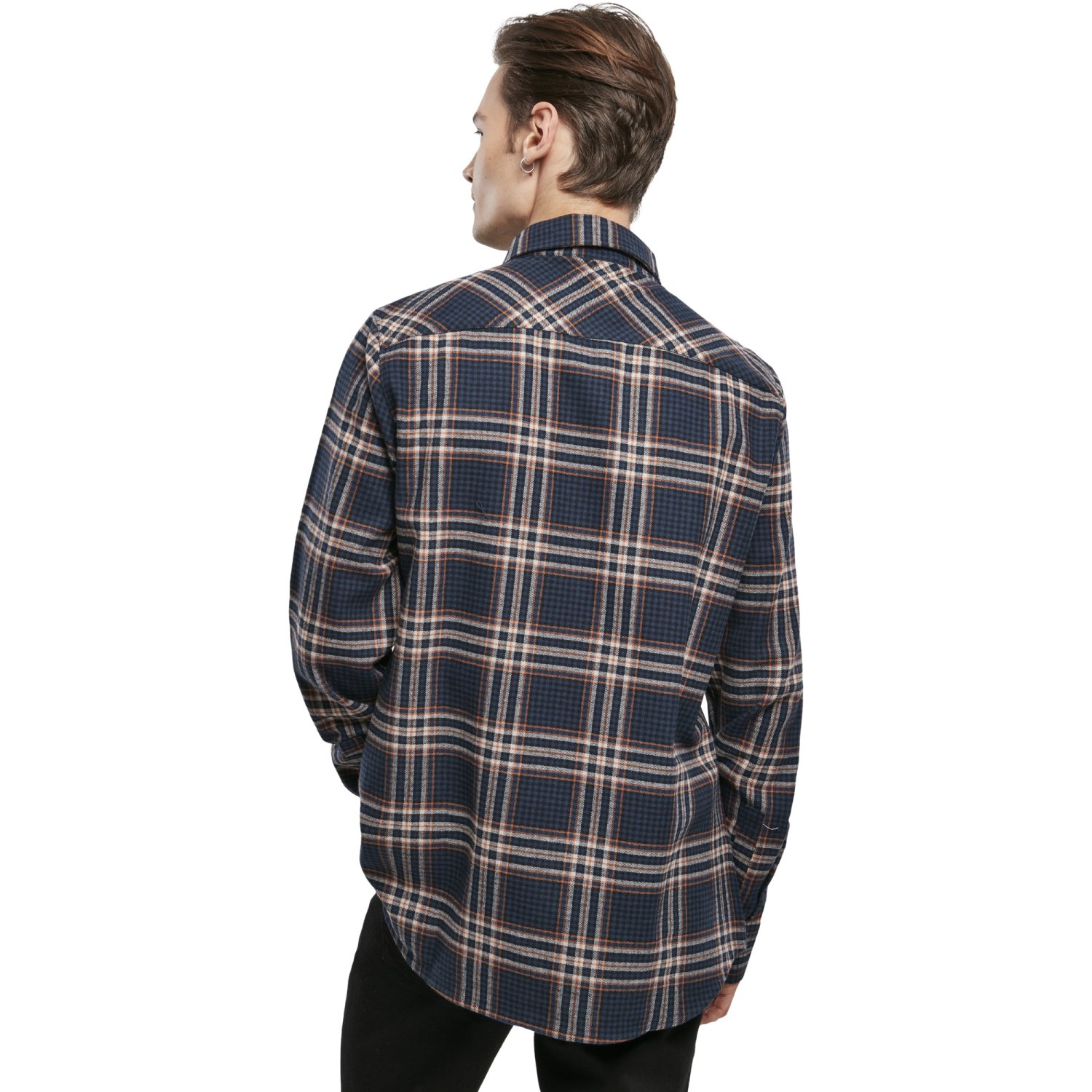 Urban Classics - CHECKED FLANELL Campus Button Up