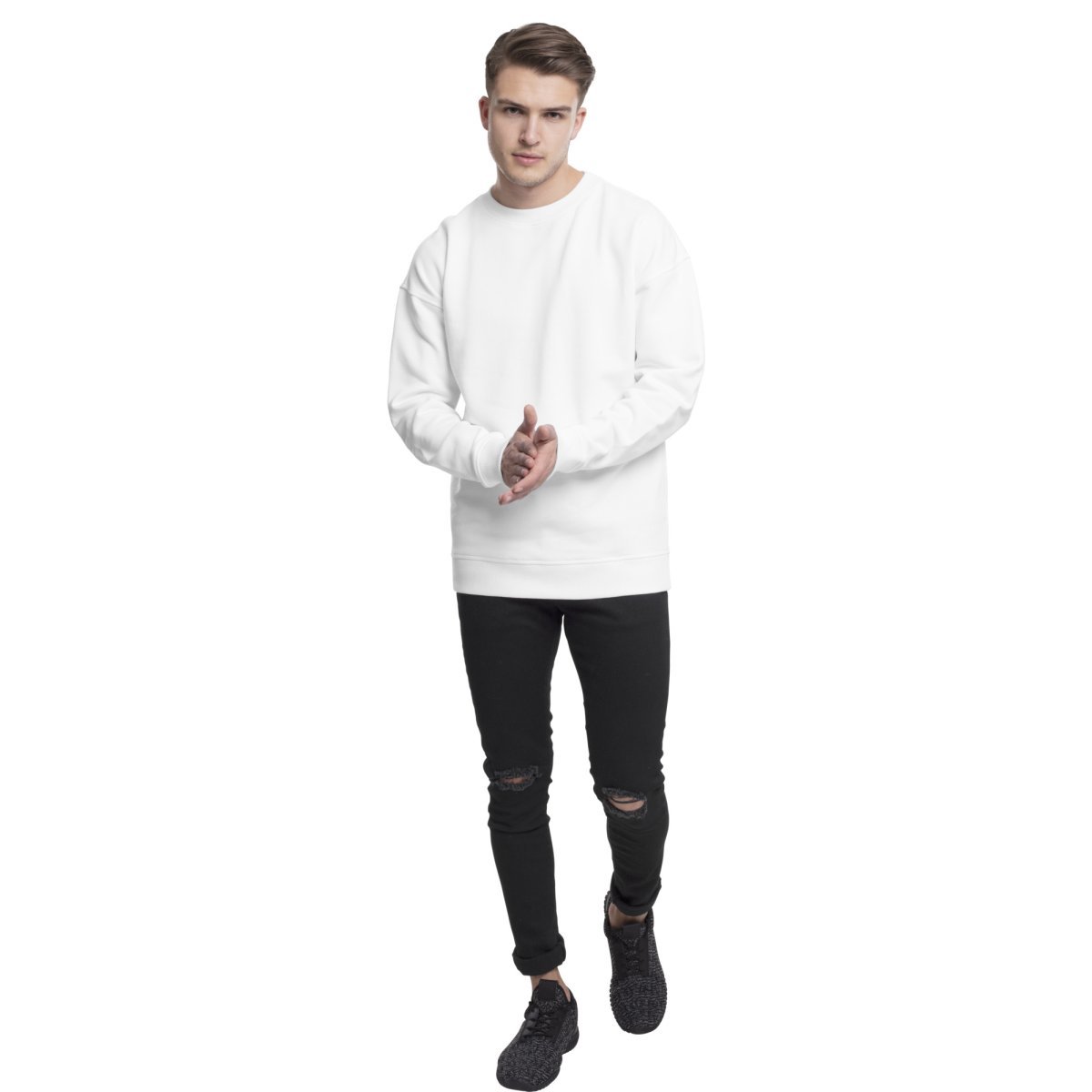Urban Classics - SWEAT Crewneck Pullover blanc