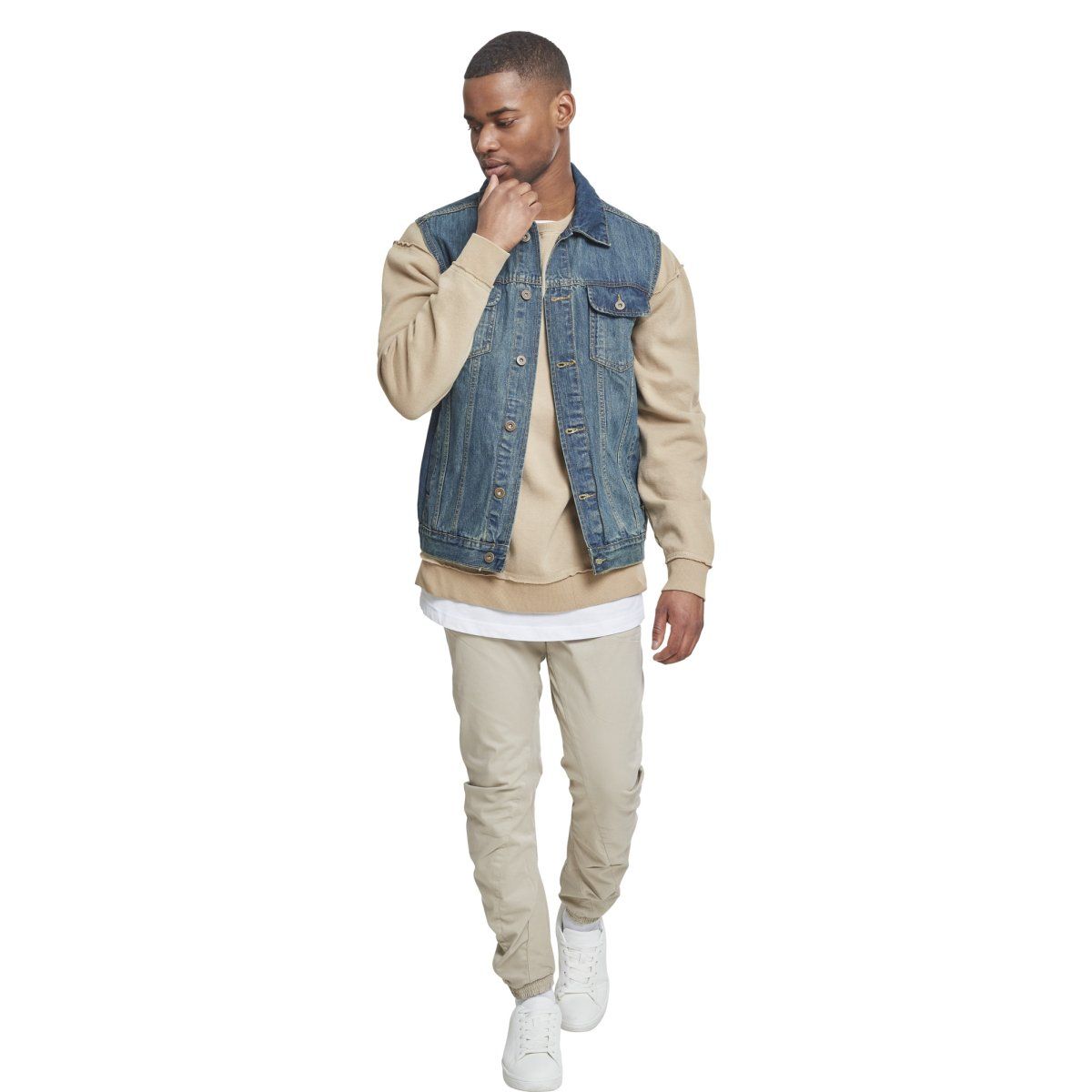 Urban Classics - DENIM Vest denim blue