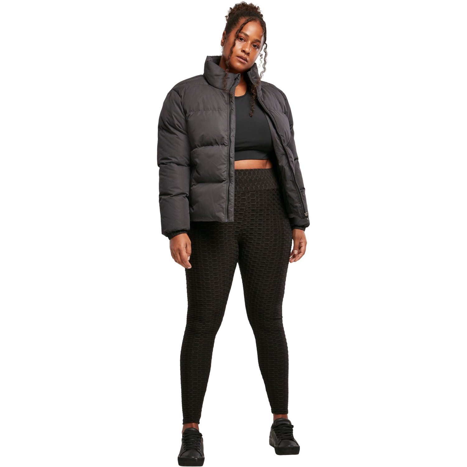Urban Classics Ladies - Short Puffer Winterjacket black
