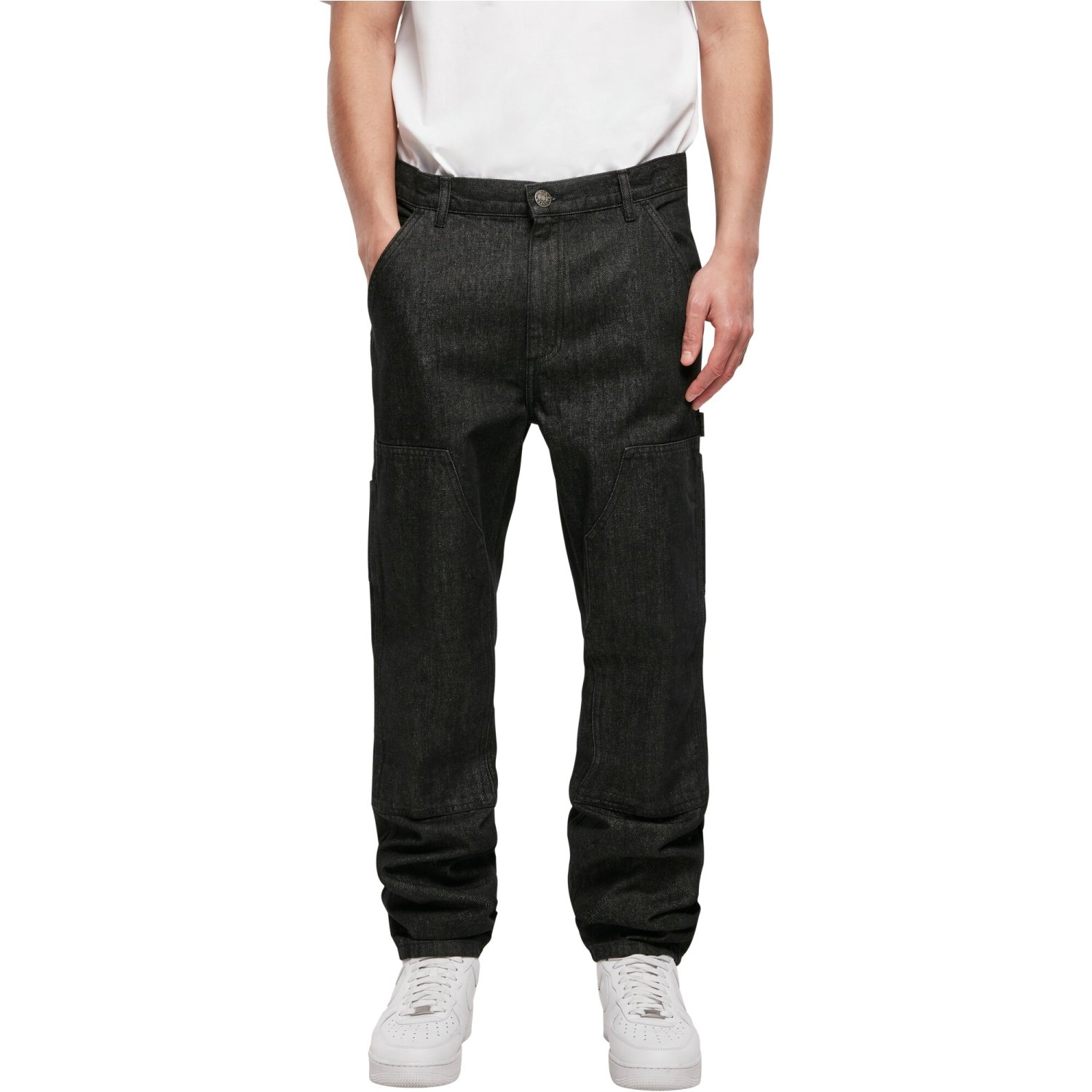 Urban Classics - Double Knee Jeans denim