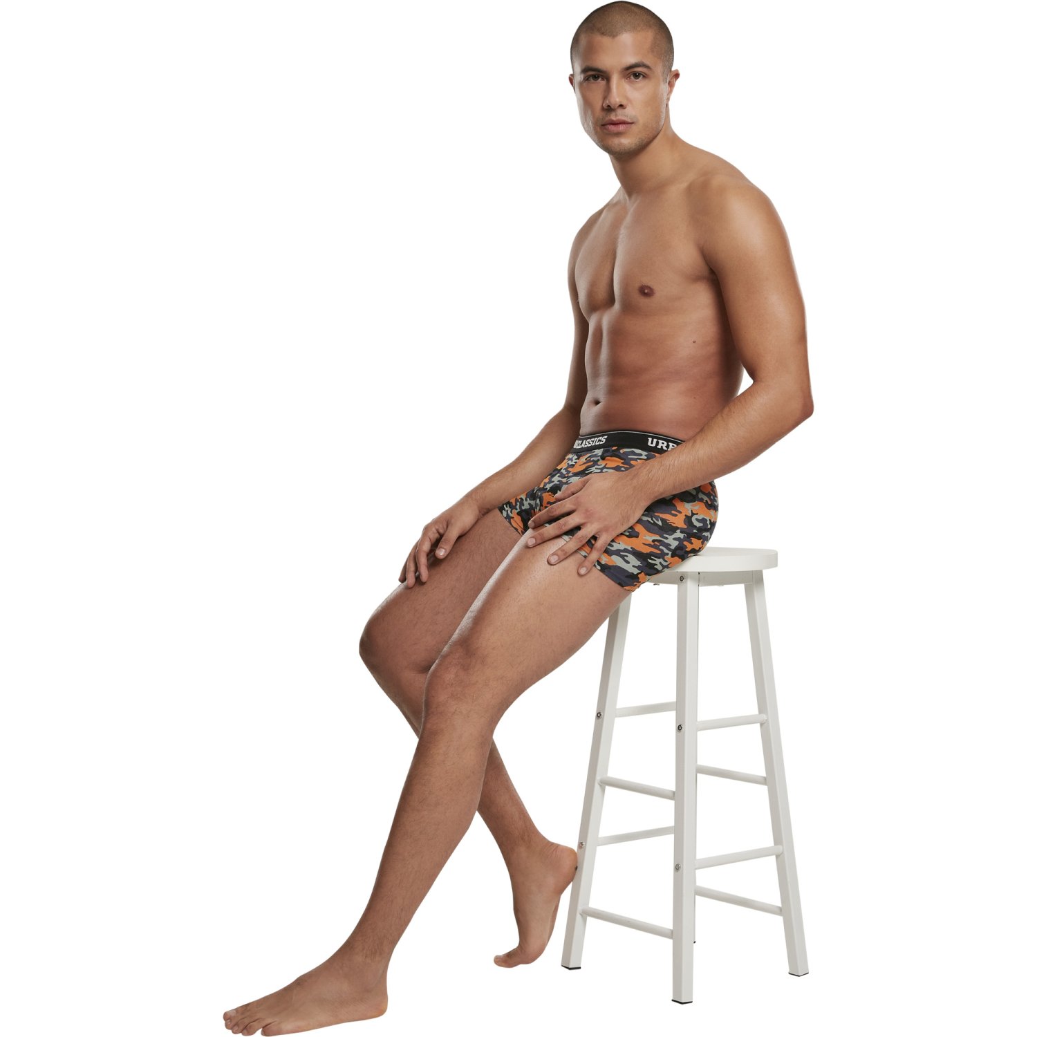 Urban Classics - Boxer Shorts 3-pack camo / black