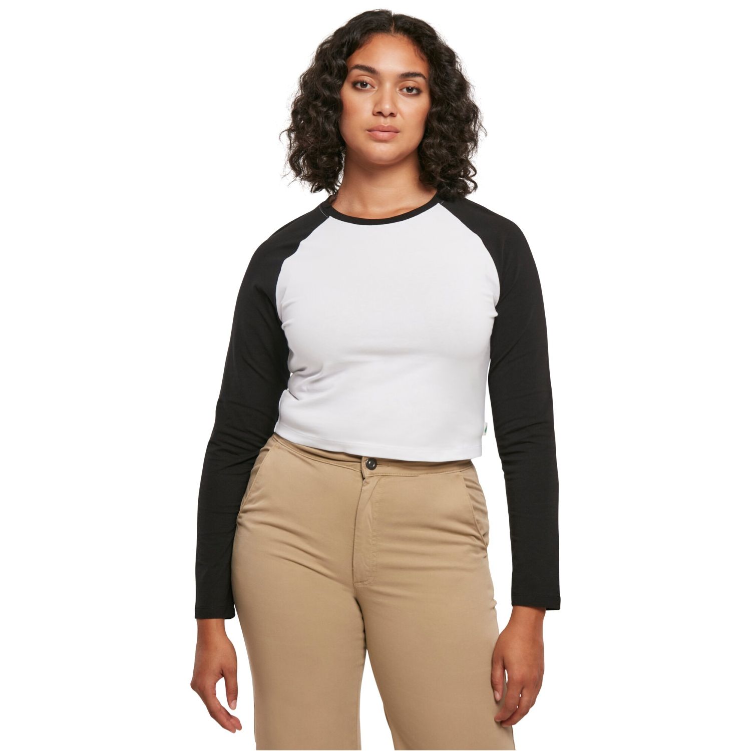 Urban Classics Ladies - Organic Retro Baseball Longsleeve