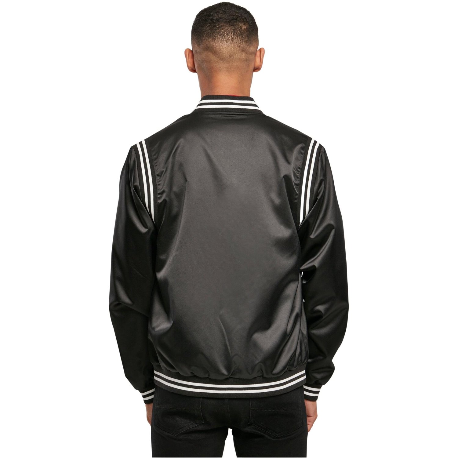 Urban Classics - Satin College Jacket black
