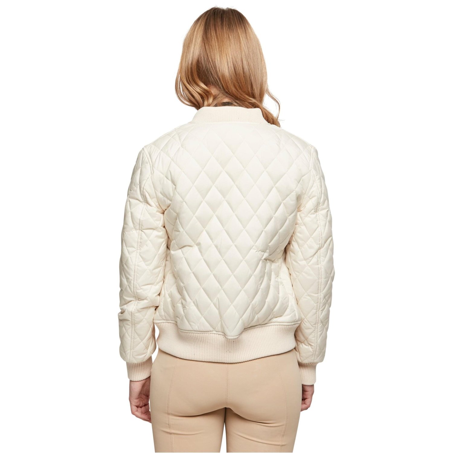 Urban Classics Femme - DIAMOND MATELASSÉE NYLON Veste sand