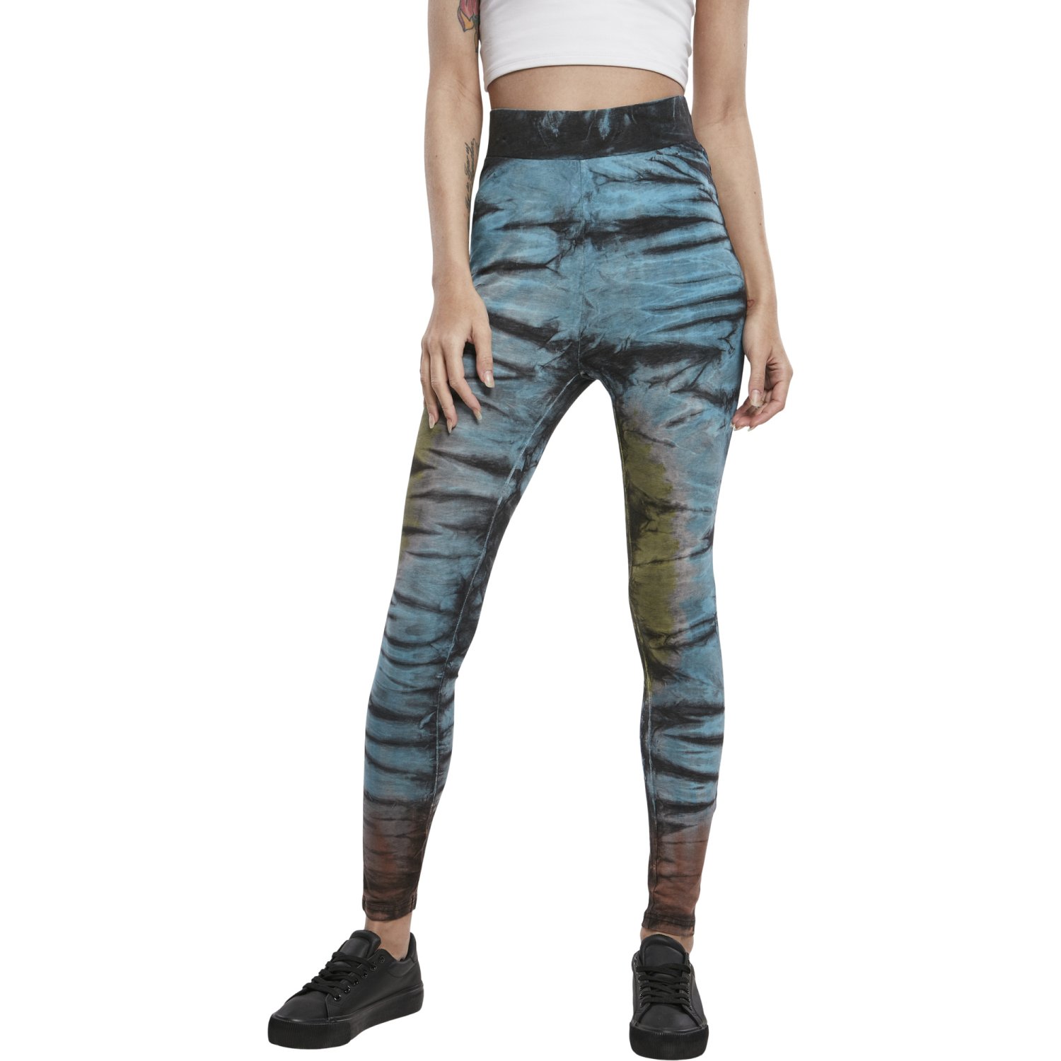 Urban Classics Ladies - Batik Tie Dye High Waist Leggings